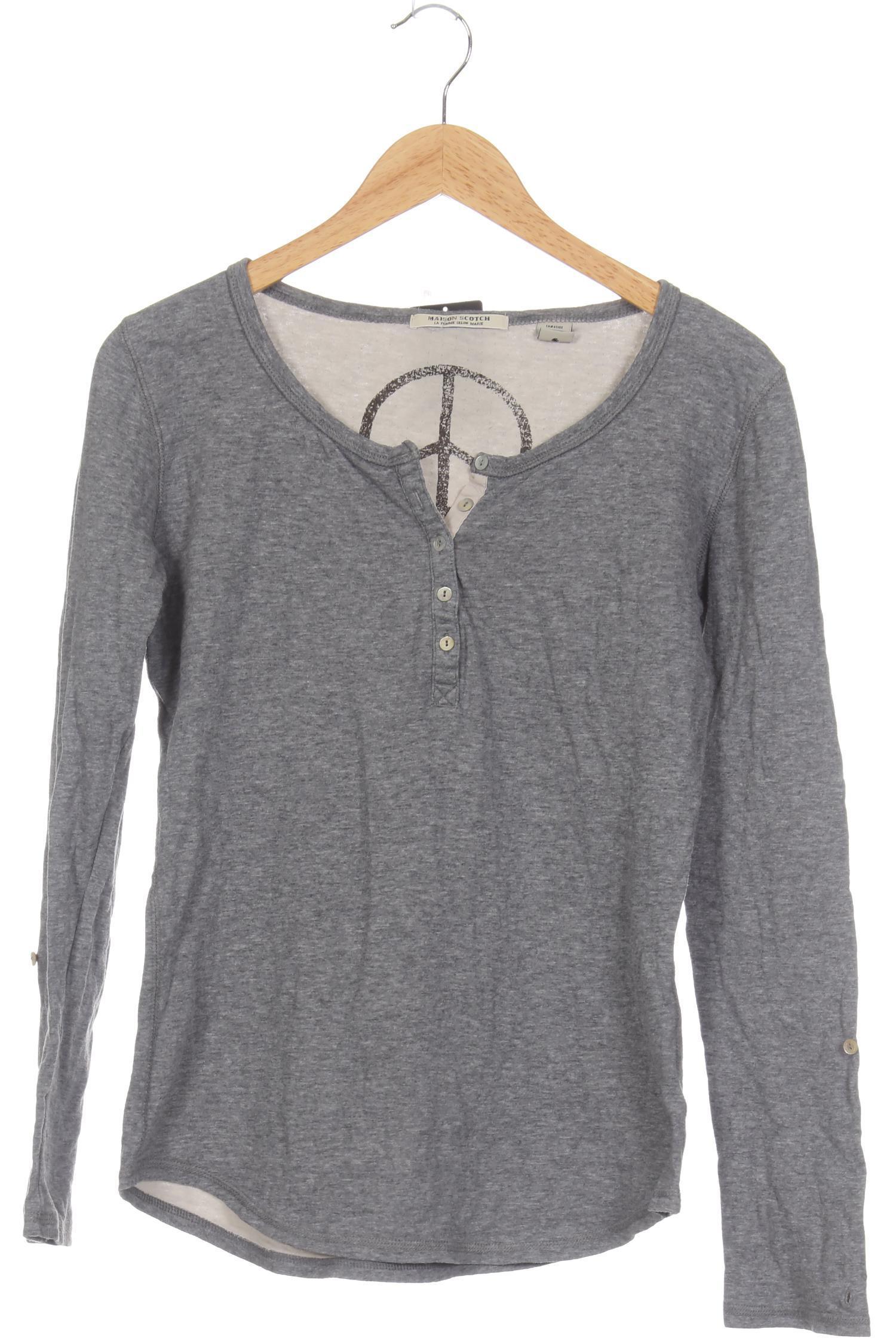 

Maison Scotch Damen Langarmshirt, grau, Gr.