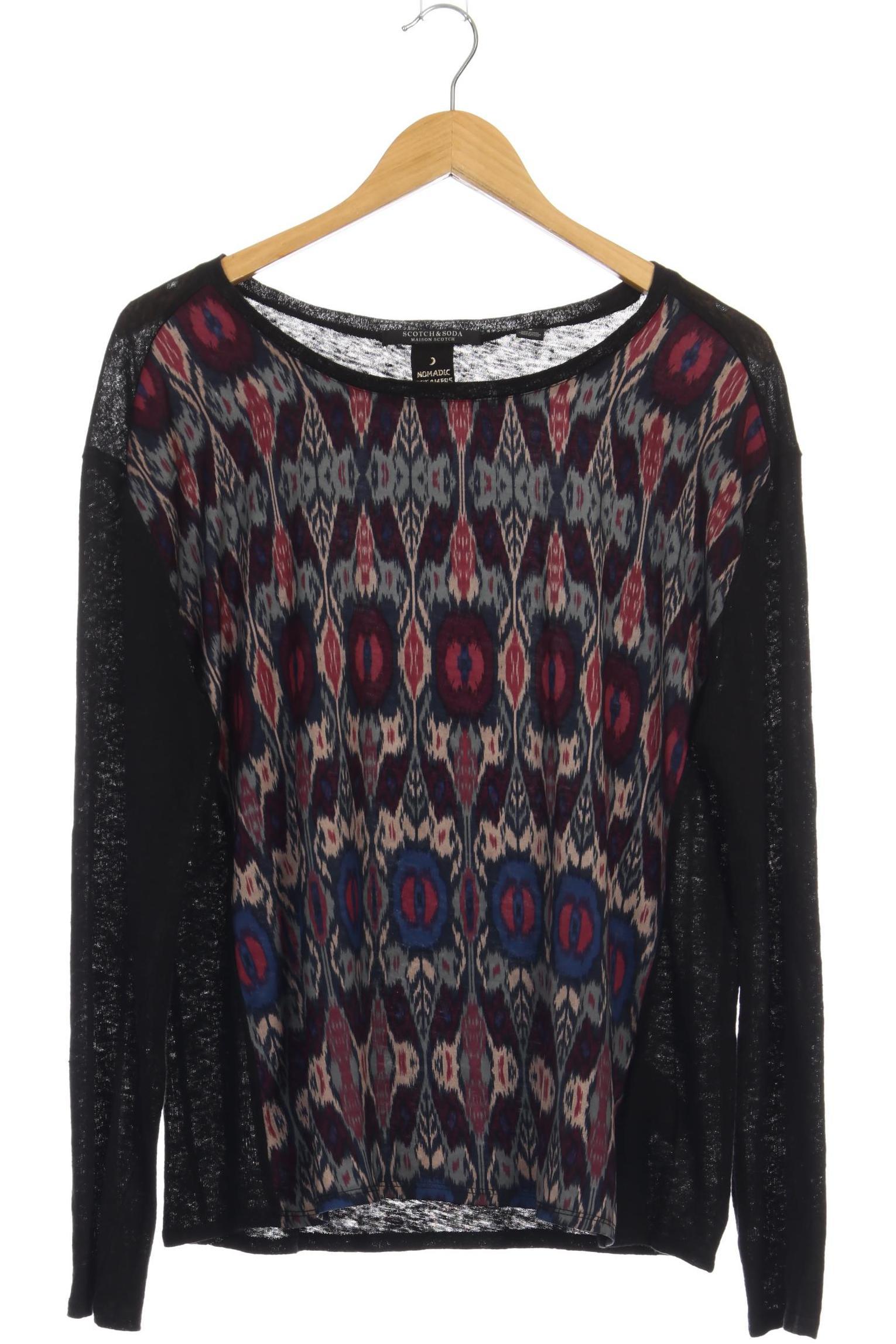 

Maison Scotch Damen Langarmshirt, schwarz, Gr.