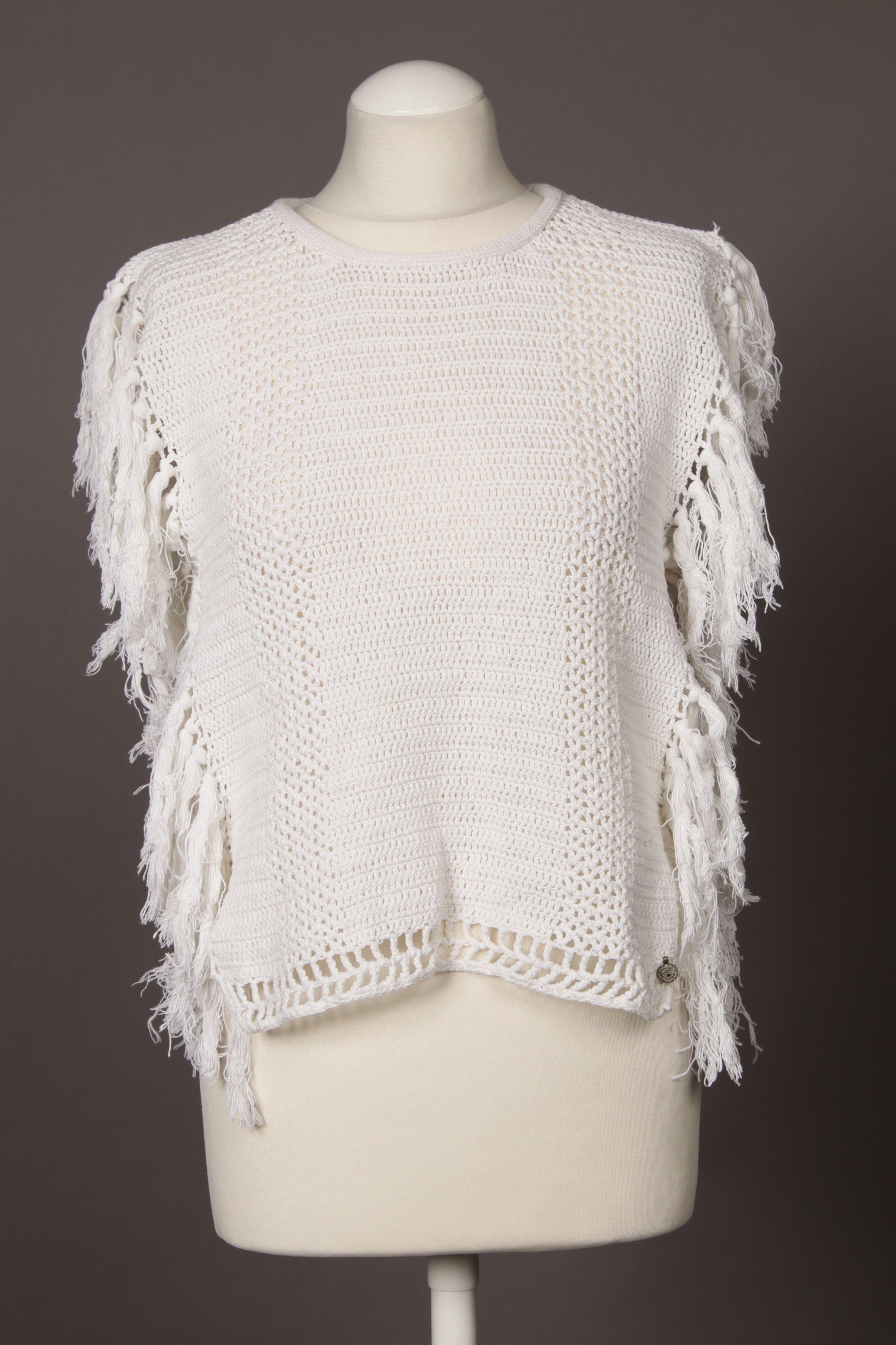 

Maison Scotch Damen Pullover, weiß, Gr.