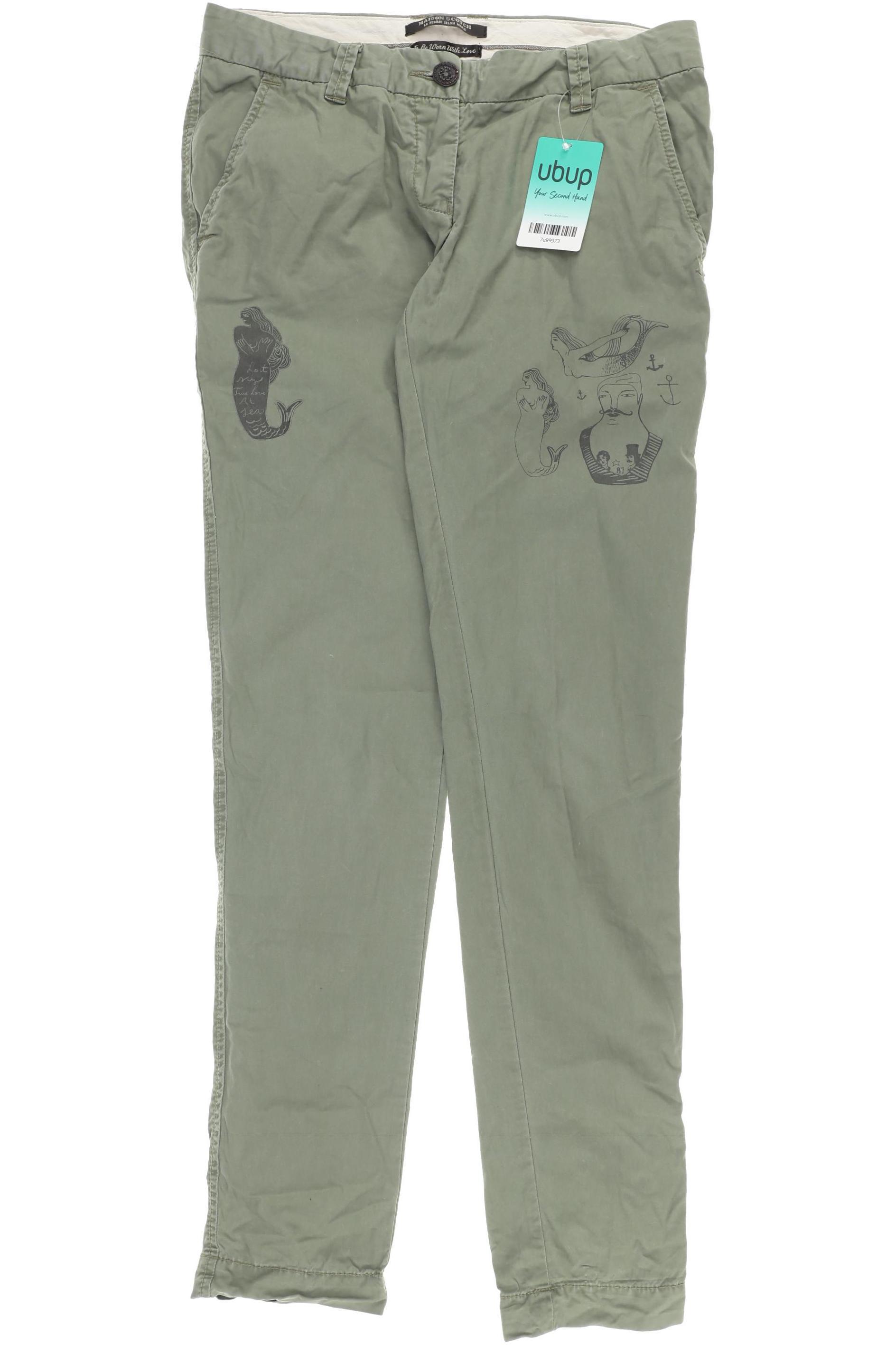 

Maison Scotch Damen Stoffhose, grün, Gr. 27