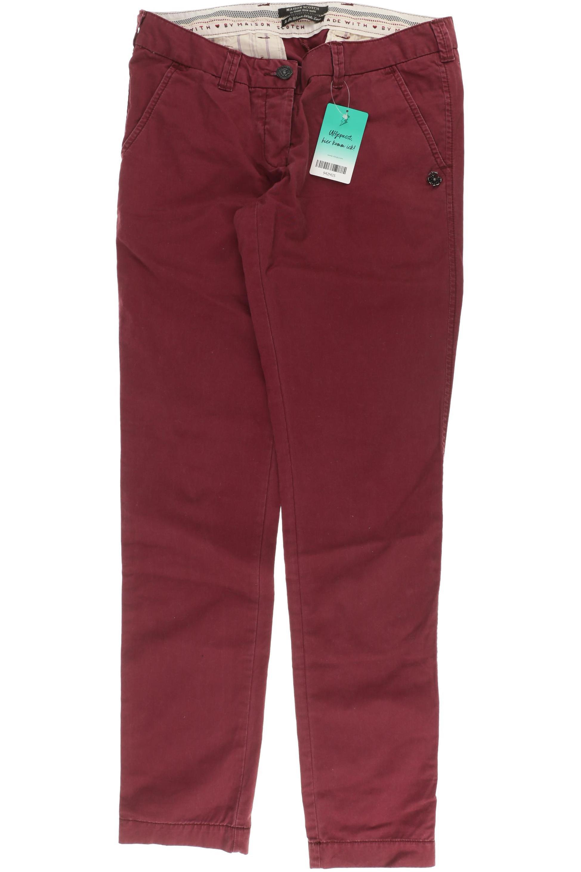 

Maison Scotch Damen Stoffhose, rot, Gr. 27