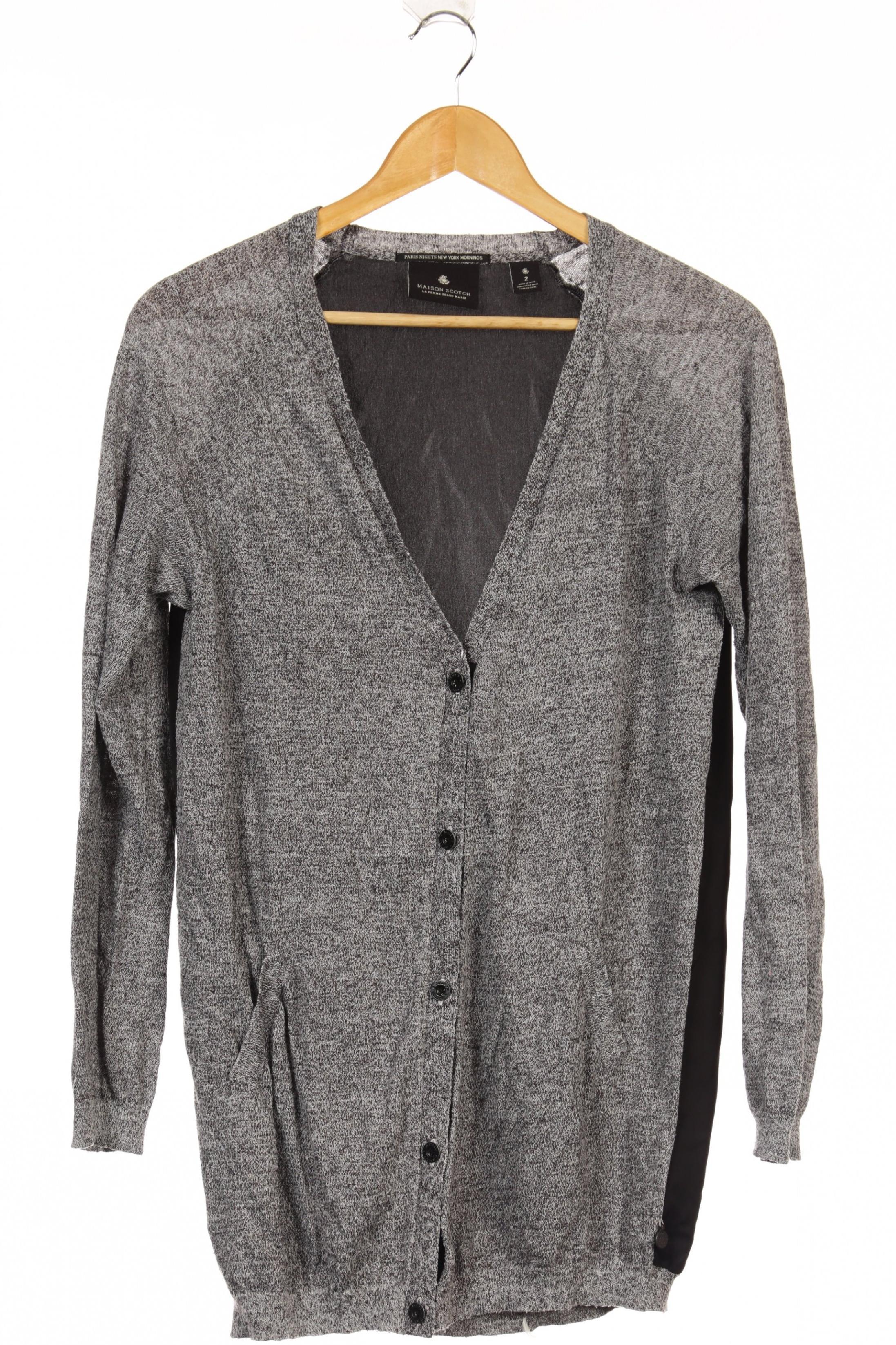 

Maison Scotch Damen Strickjacke, grau, Gr.