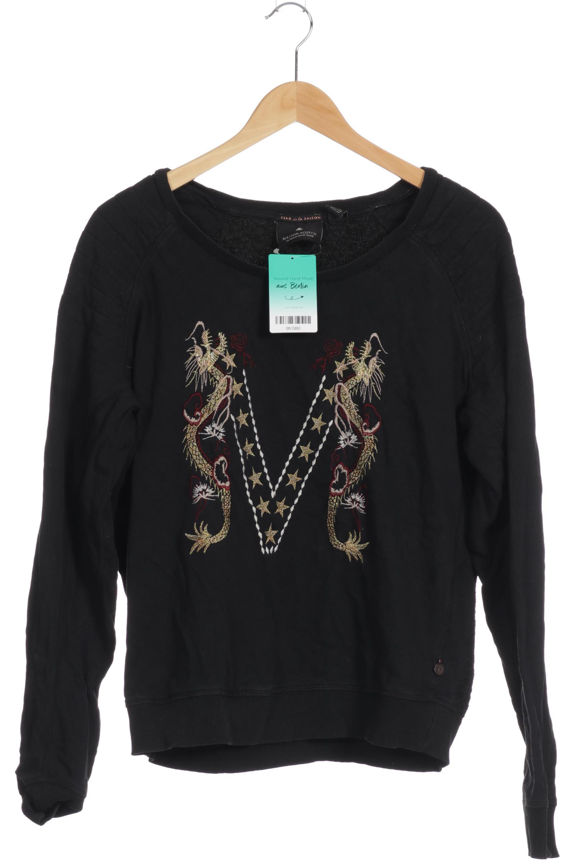 

Maison Scotch Damen Sweatshirt, schwarz, Gr.