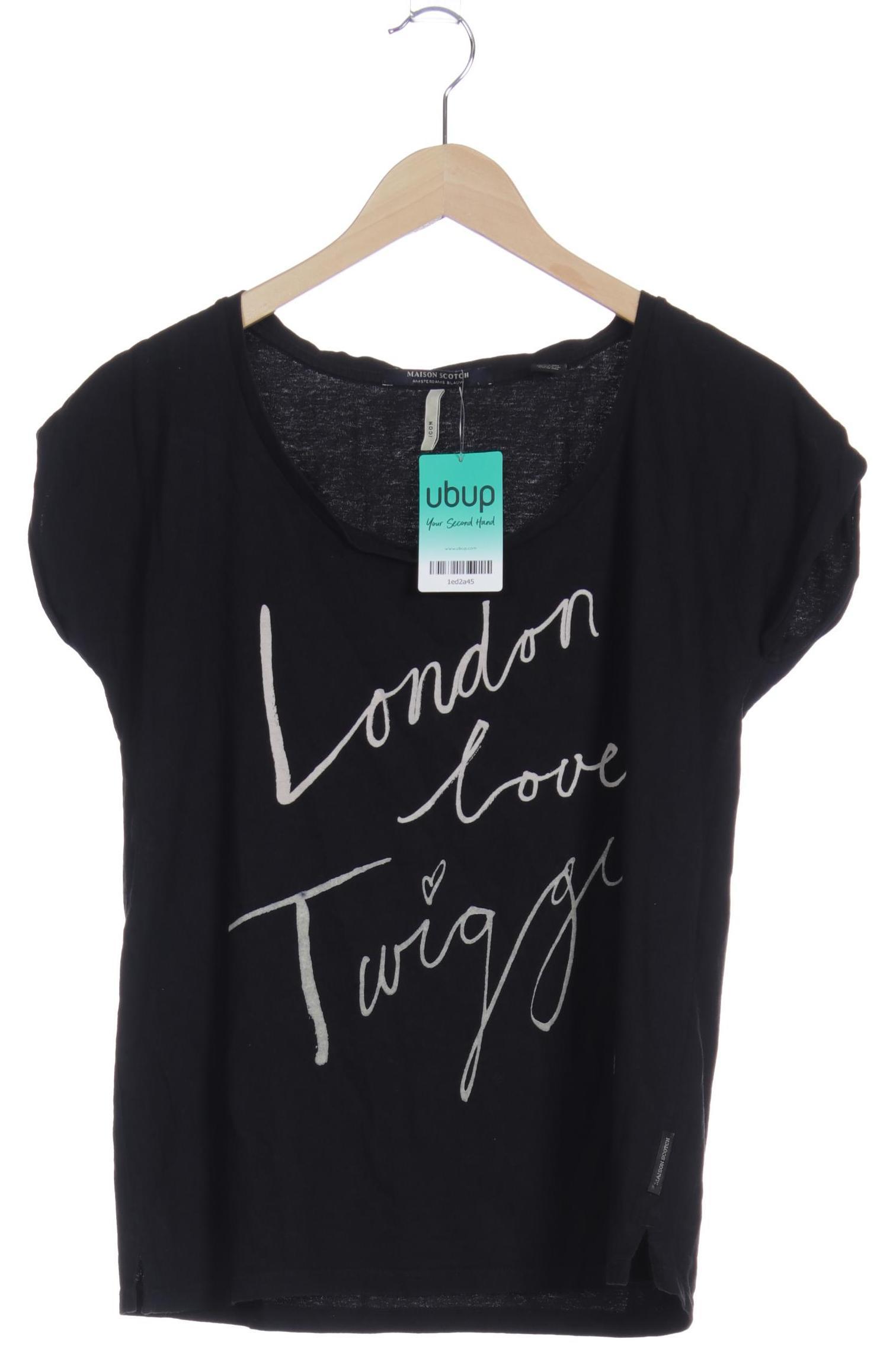 

Maison Scotch Damen T-Shirt, schwarz, Gr.