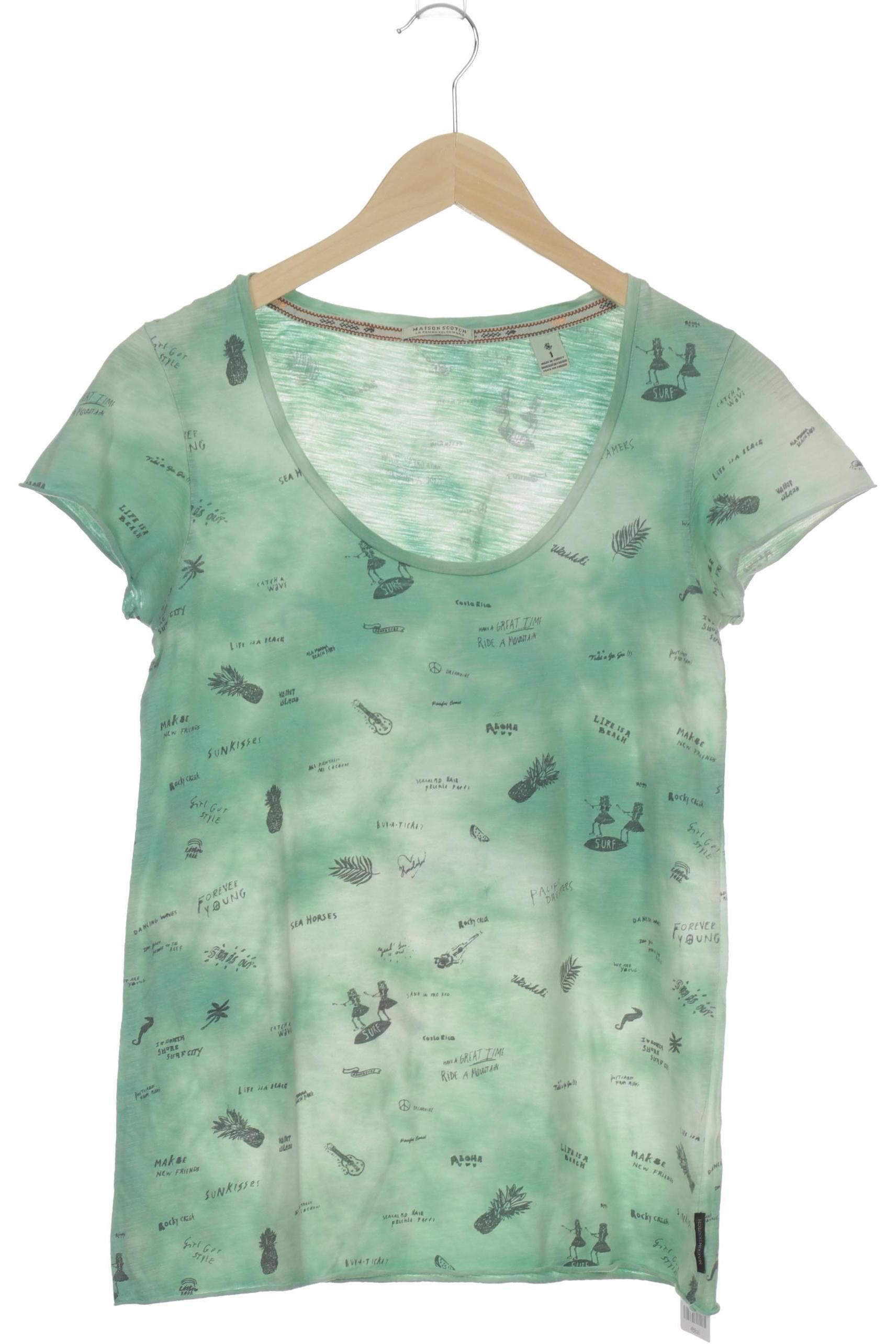 

Maison Scotch Damen T-Shirt, türkis, Gr.