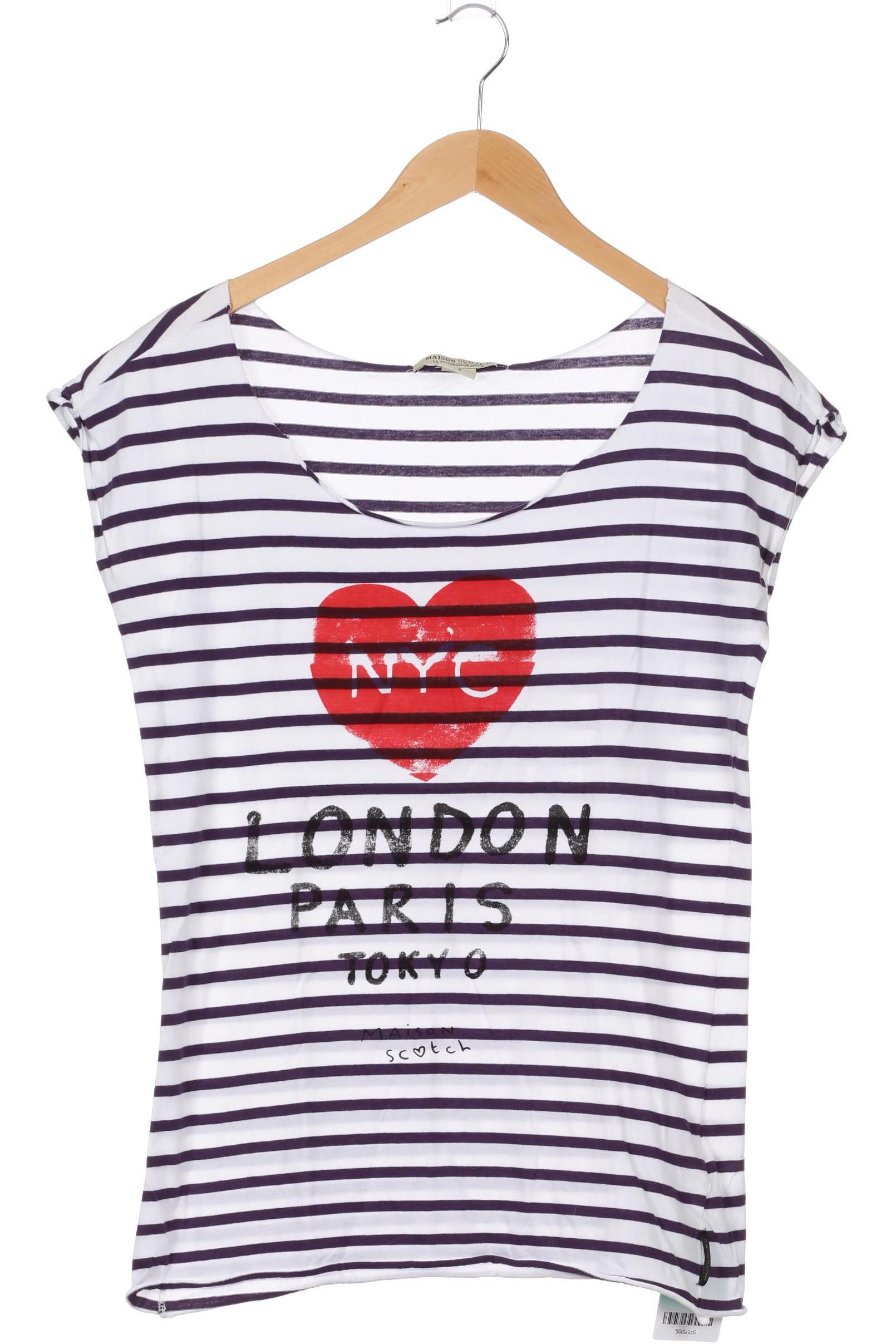 

Maison Scotch Damen T-Shirt, lila, Gr.