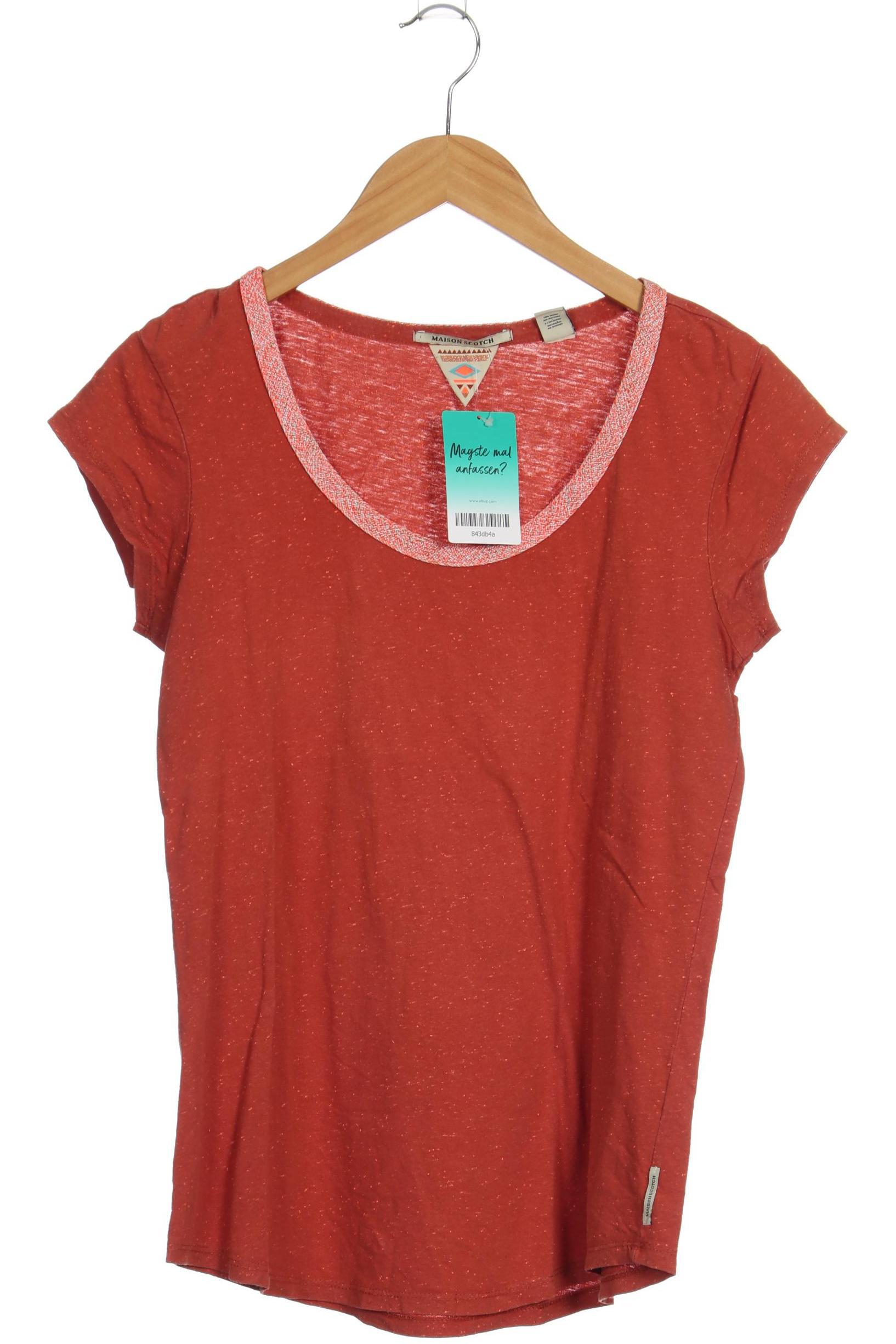 

Maison Scotch Damen T-Shirt, orange, Gr.