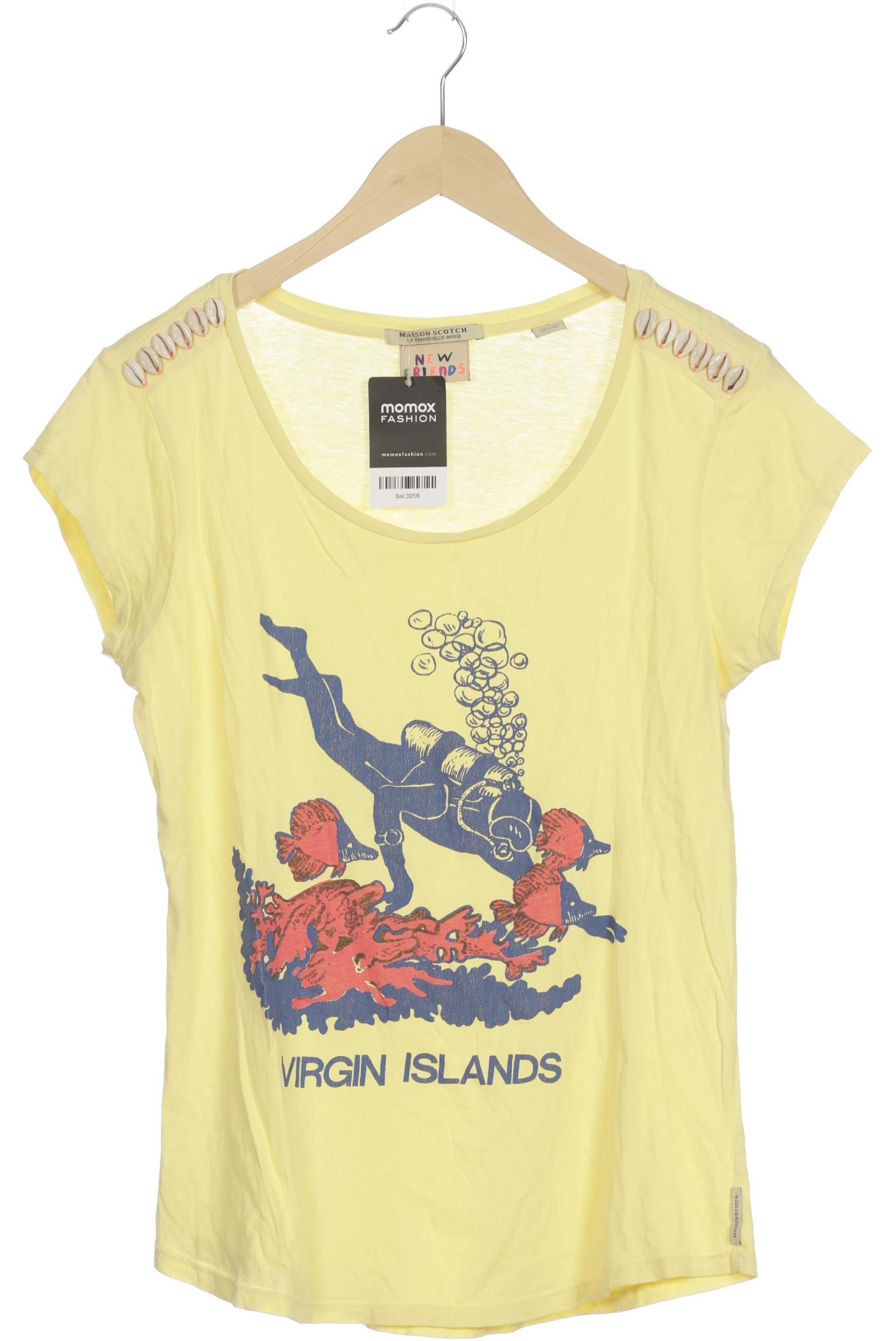 

Maison Scotch Damen T-Shirt, gelb, Gr.