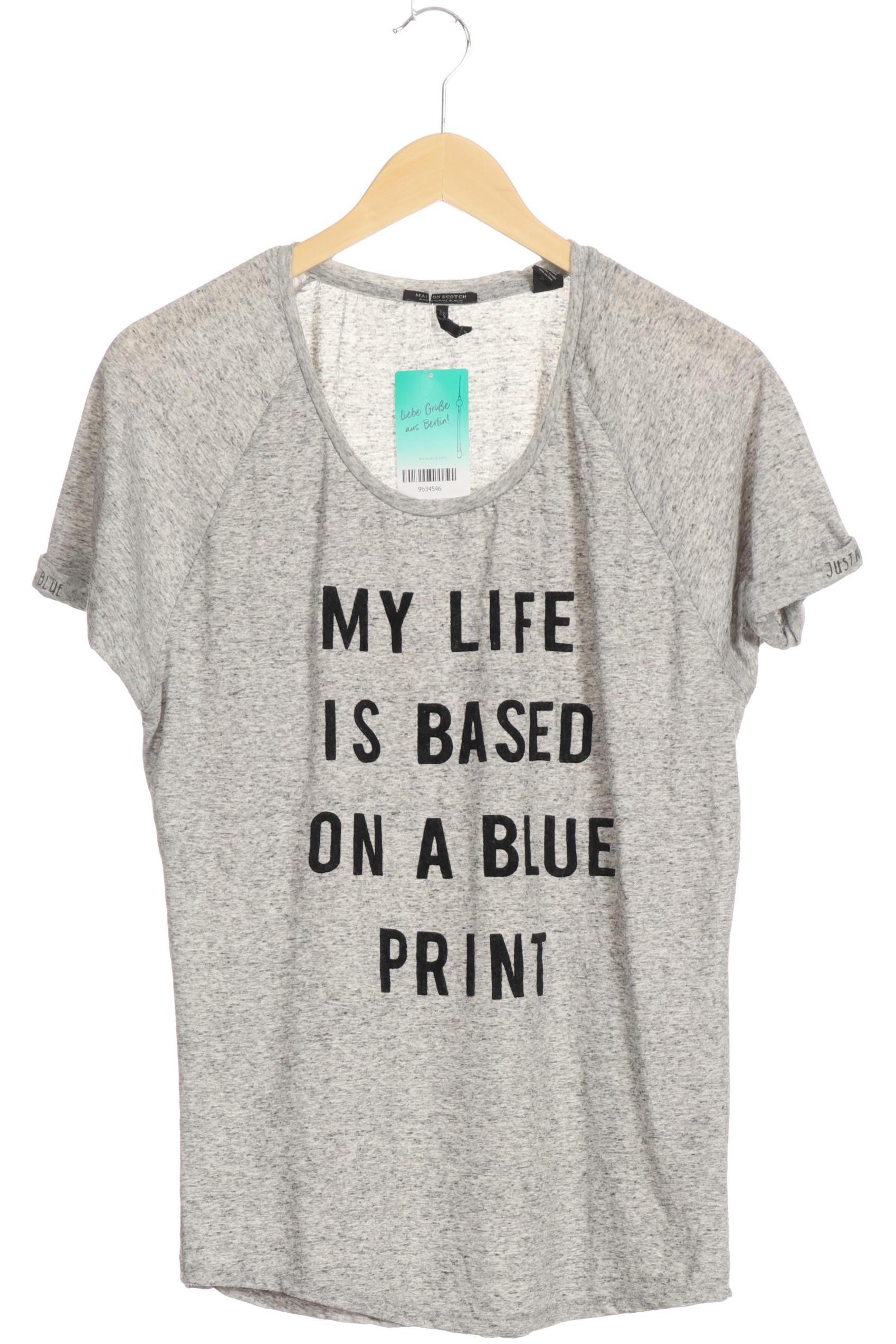 

Maison Scotch Damen T-Shirt, grau, Gr.
