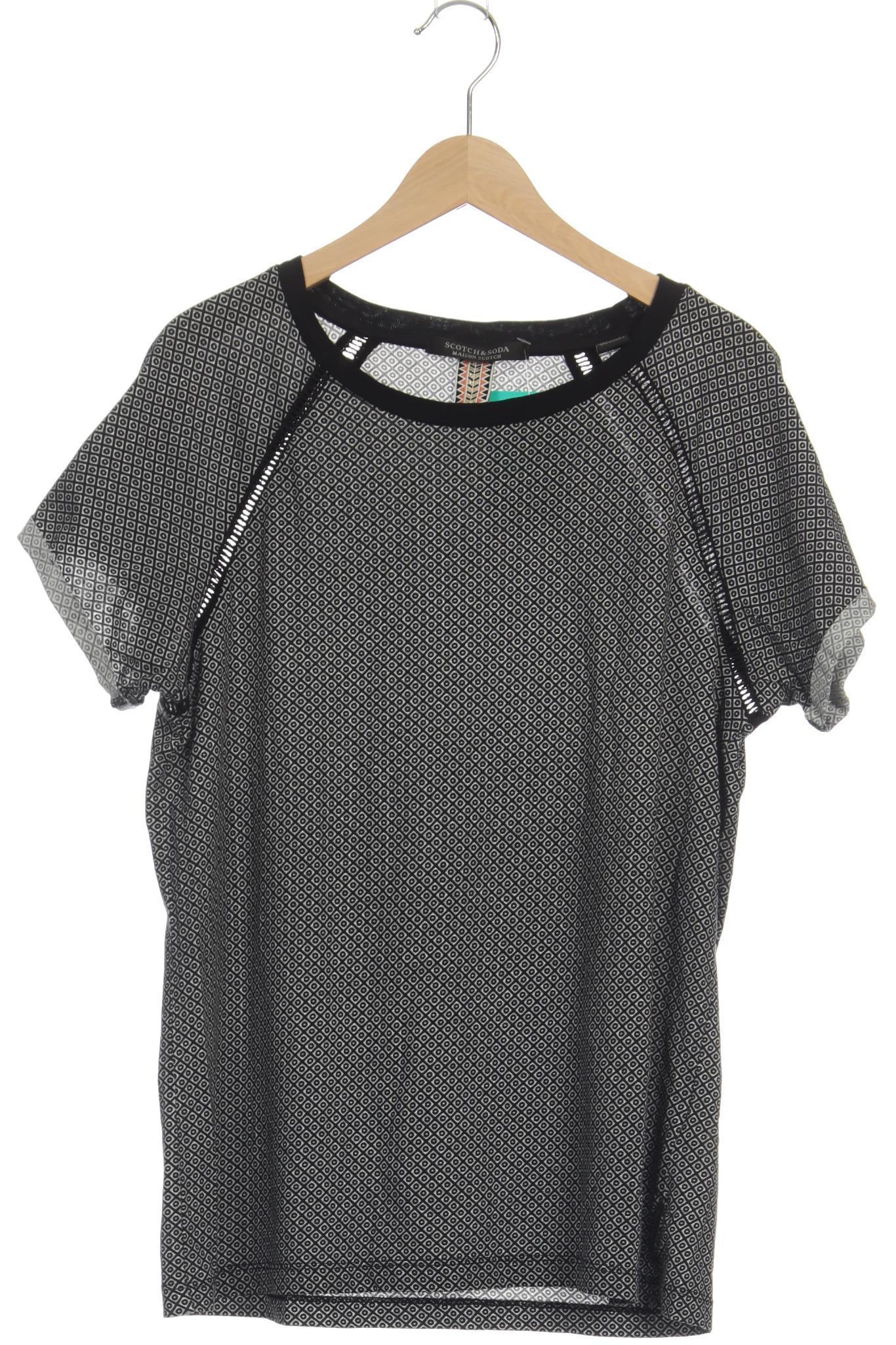 

Maison Scotch Damen T-Shirt, schwarz, Gr.