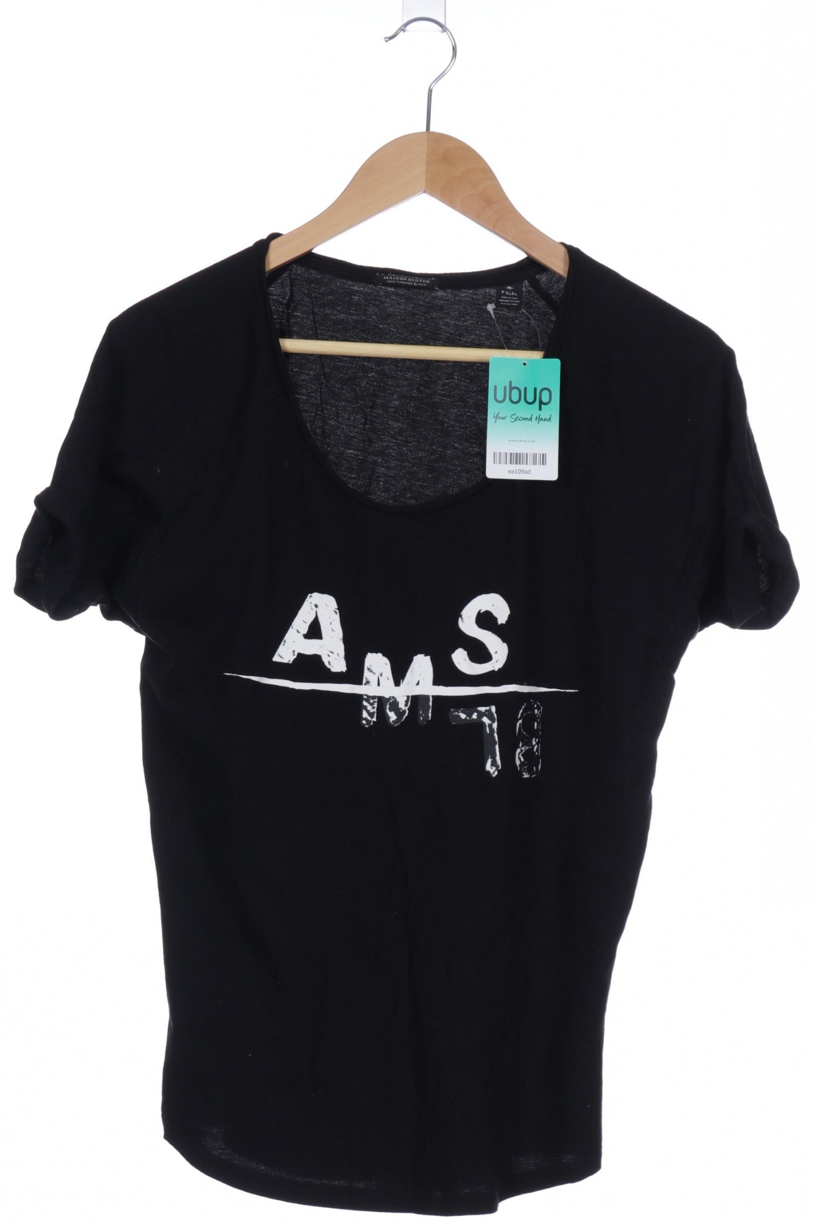 

Maison Scotch Damen T-Shirt, schwarz, Gr.