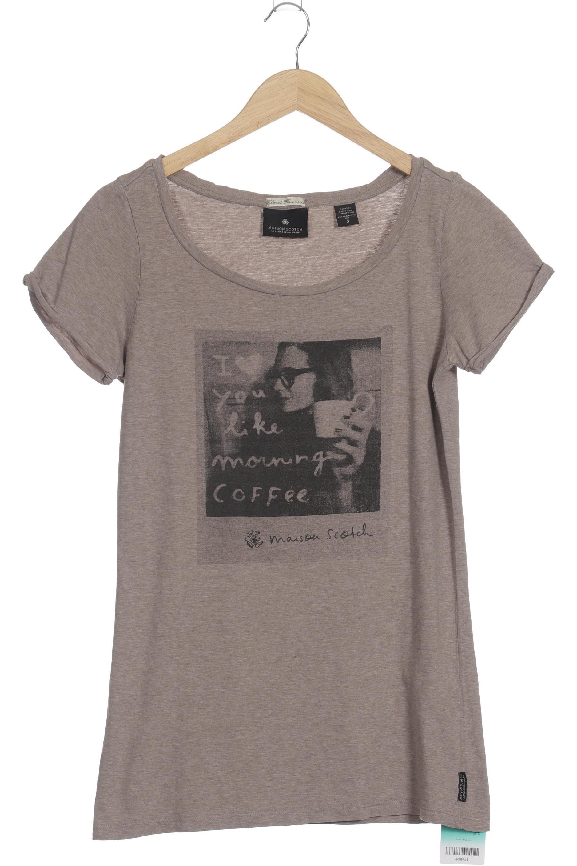 

Maison Scotch Damen T-Shirt, braun, Gr.