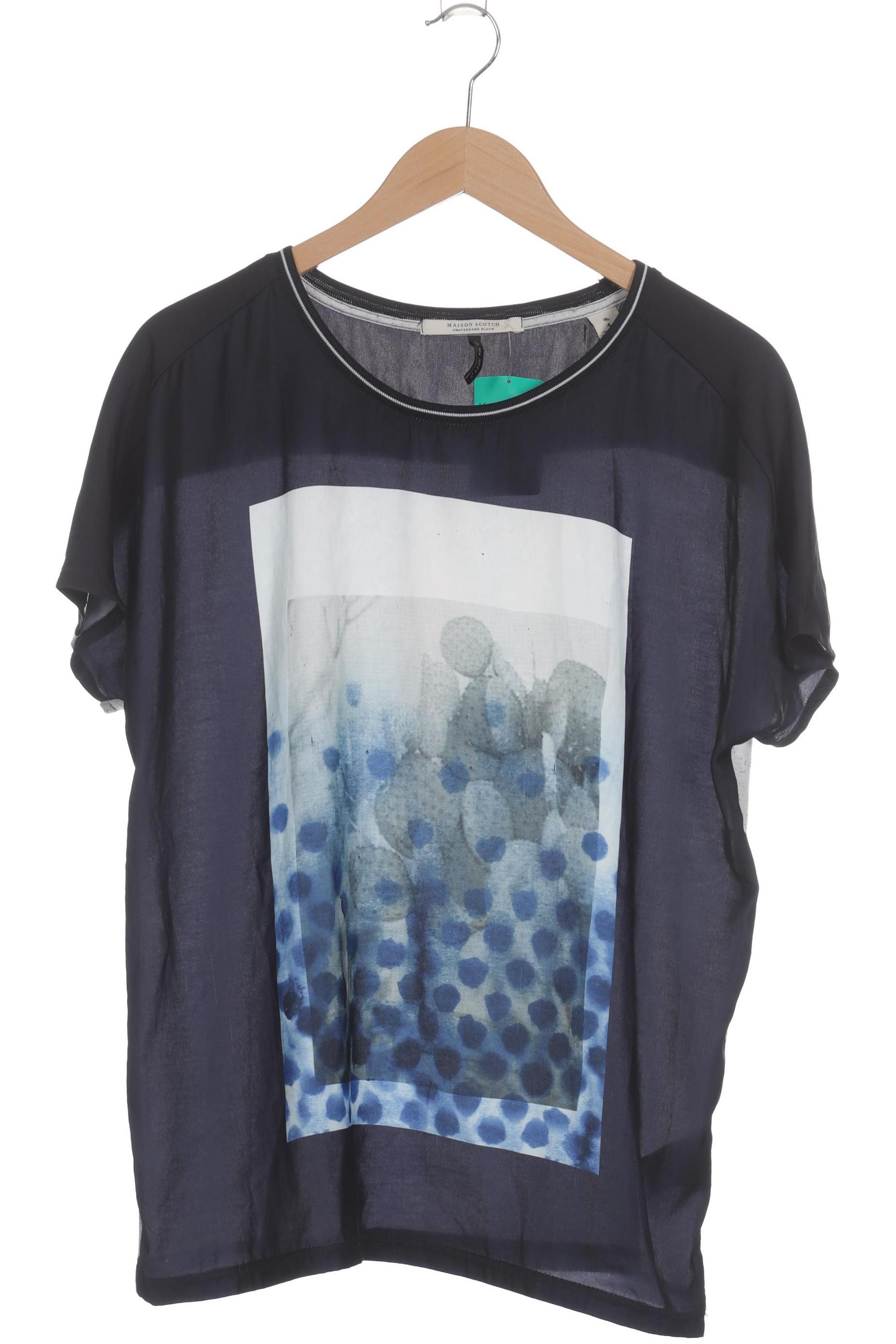 

Maison Scotch Damen T-Shirt, blau, Gr.