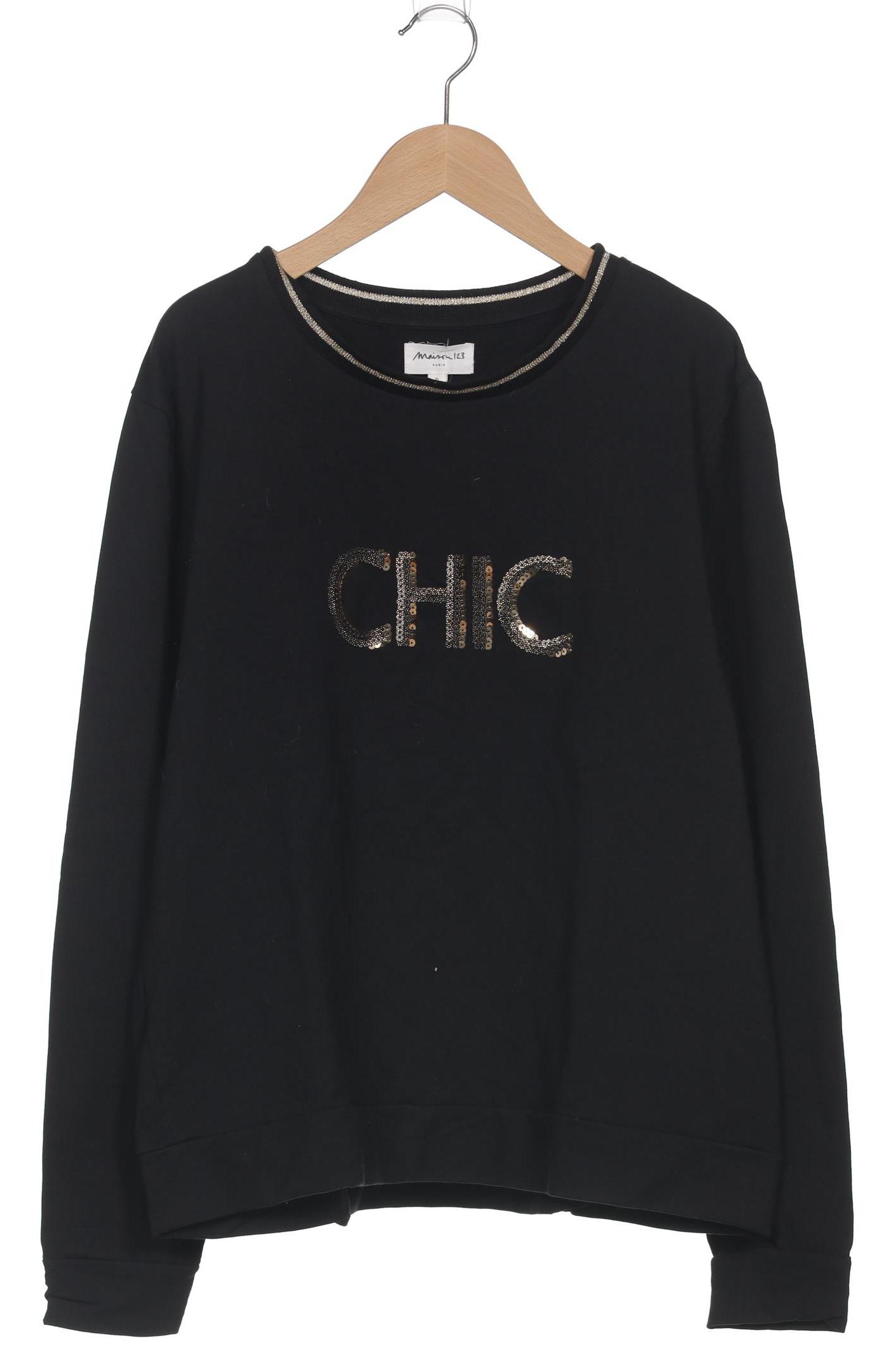

Maison 123 Damen Sweatshirt, schwarz, Gr. 44