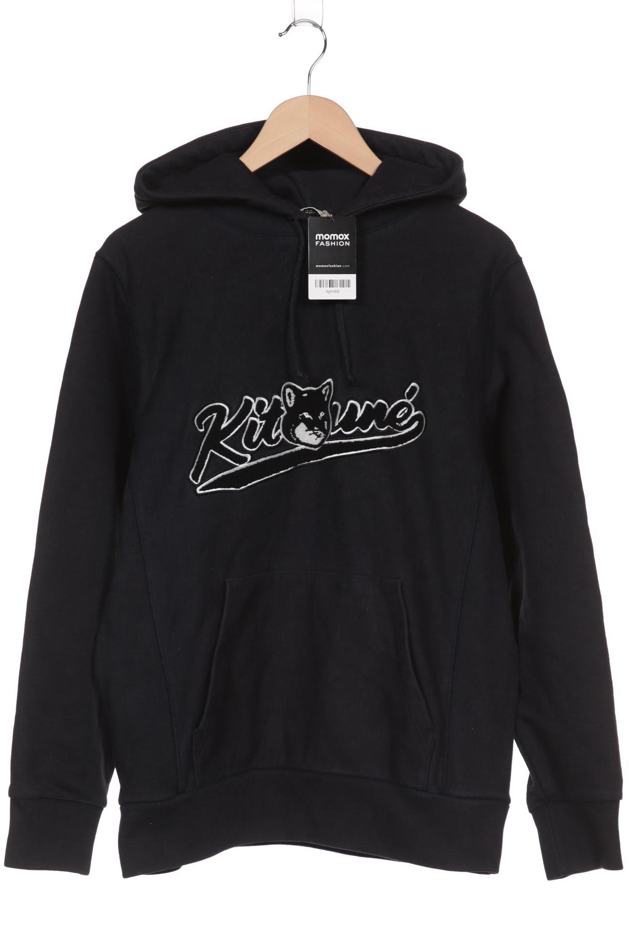

Maison Kitsune Herren Kapuzenpullover, schwarz, Gr. 46