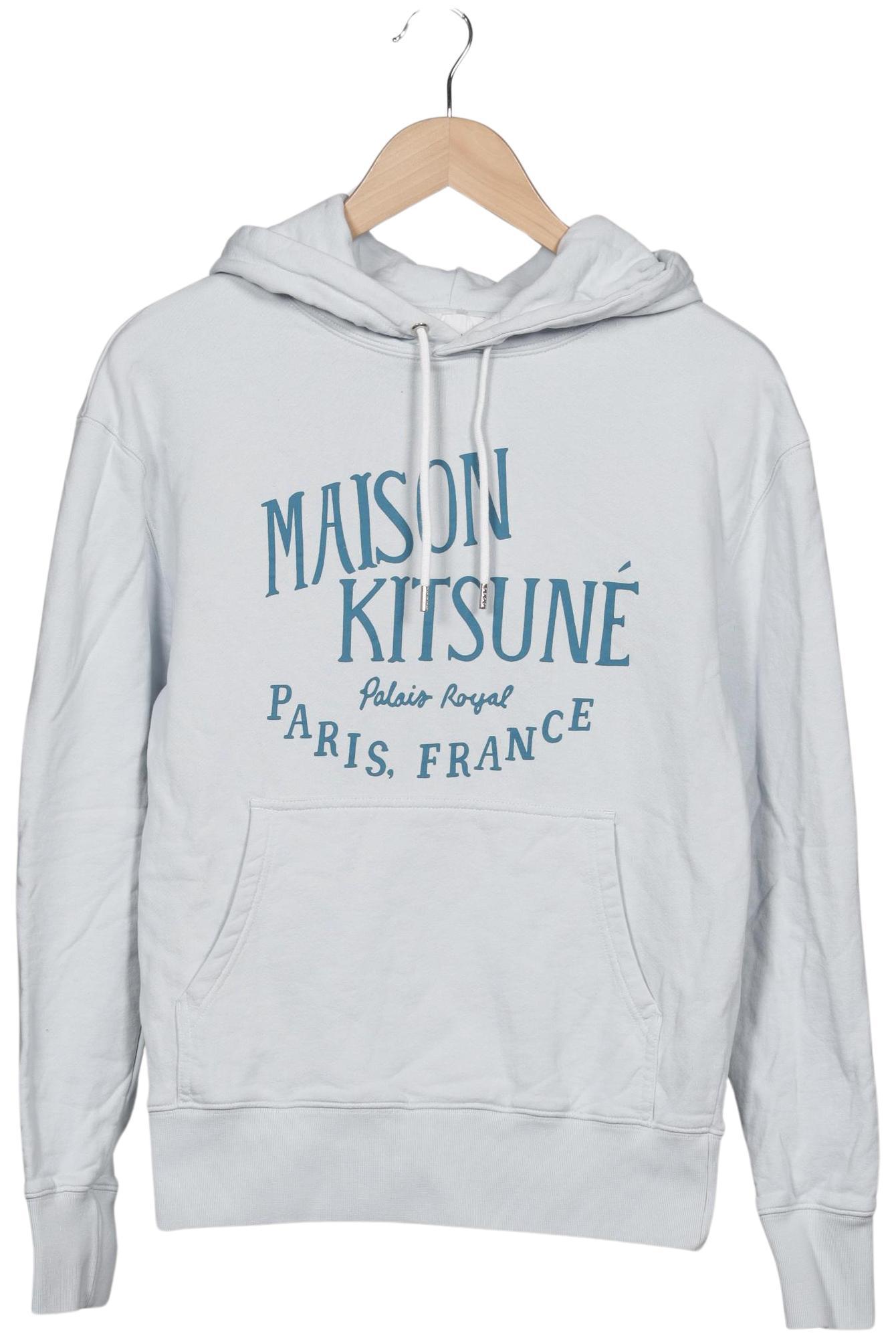 

Maison Kitsune Herren Kapuzenpullover, hellblau, Gr. 46