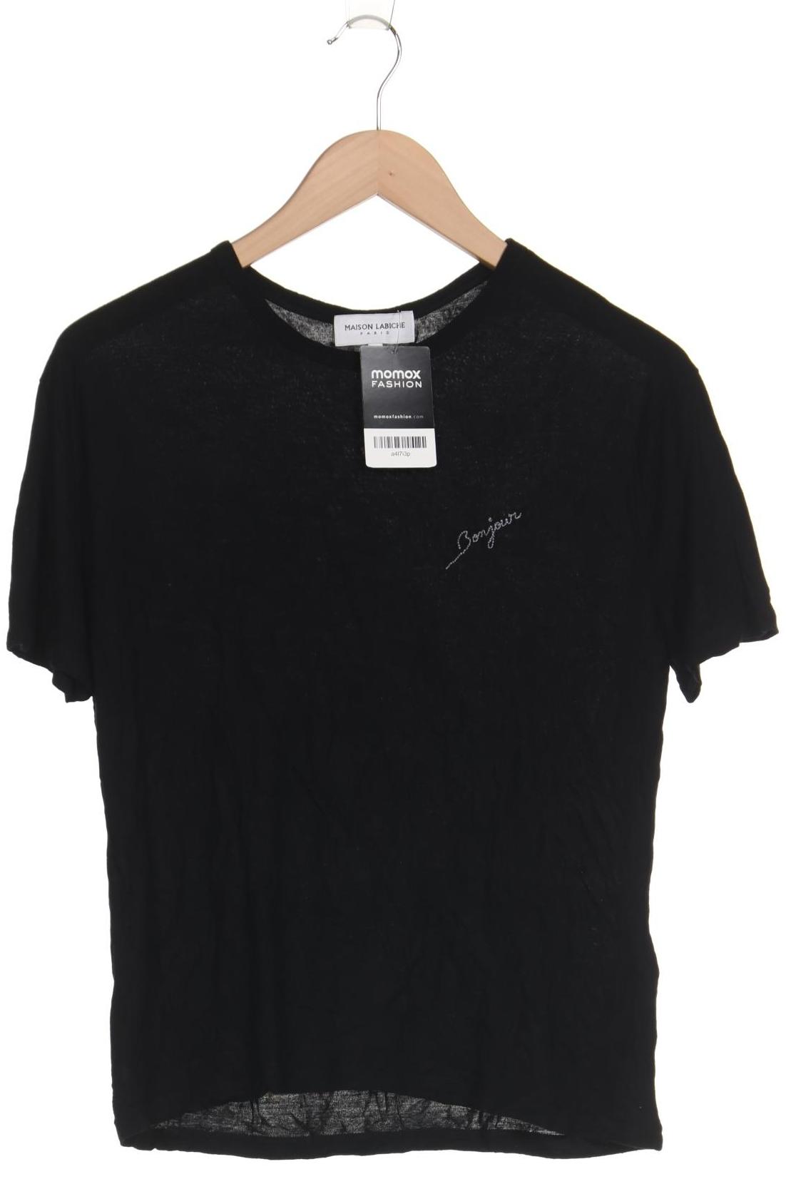 

Maison Labiche Damen T-Shirt, schwarz, Gr. 36