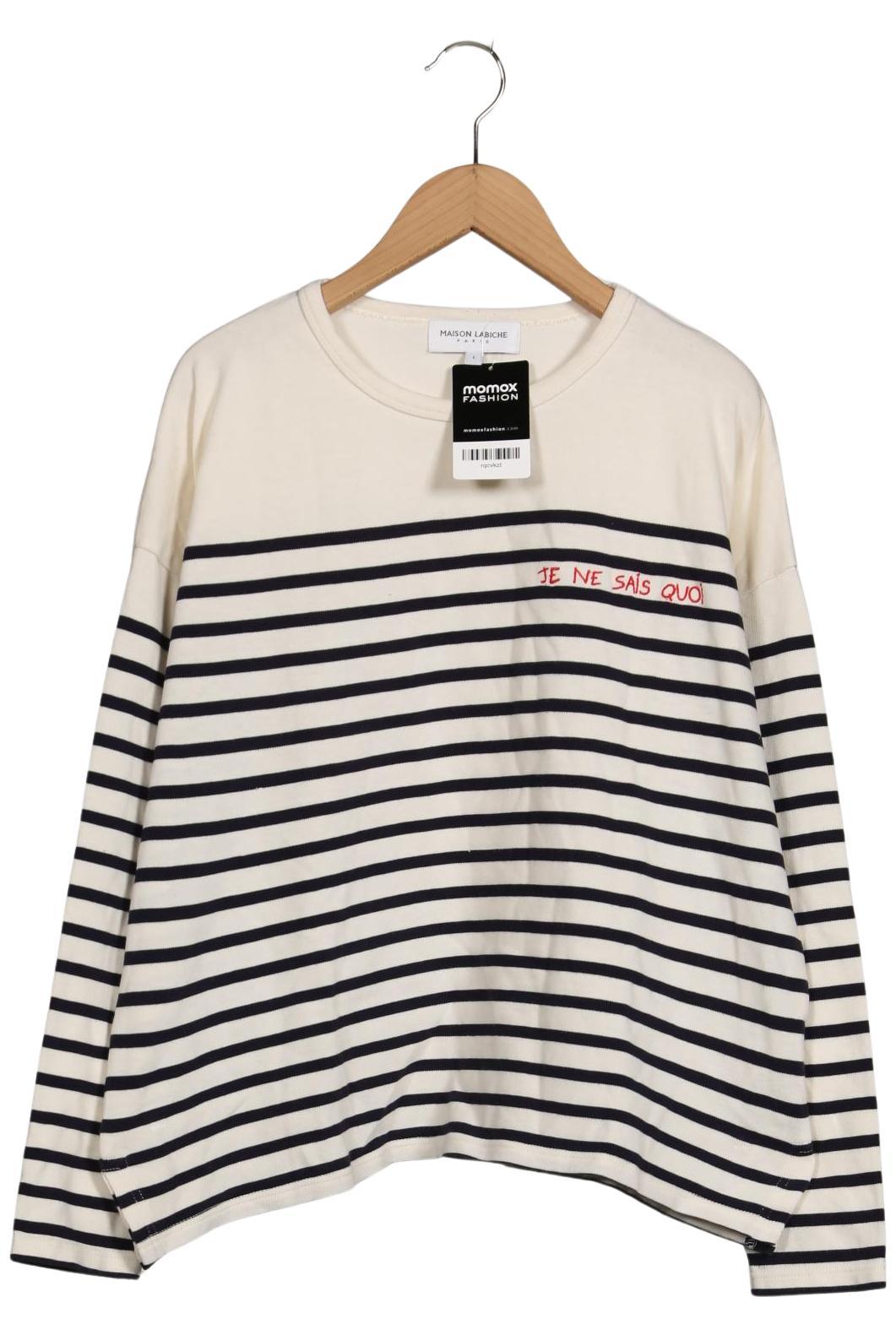 

Maison Labiche Damen Langarmshirt, weiß, Gr. 42
