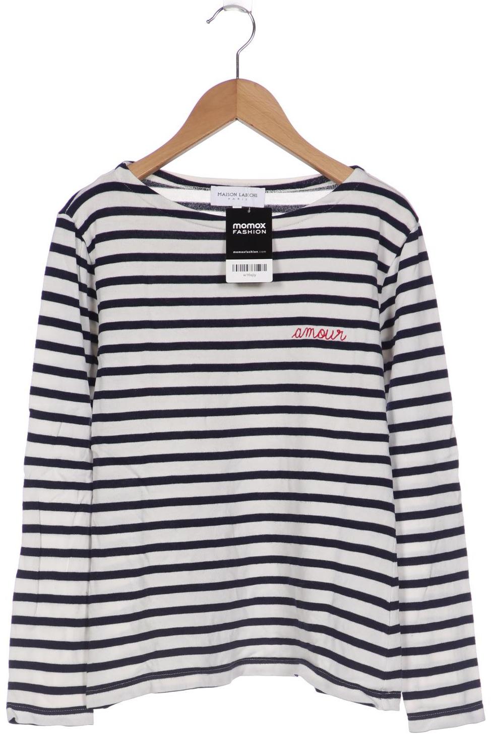 

Maison Labiche Damen Langarmshirt, weiß, Gr. 38