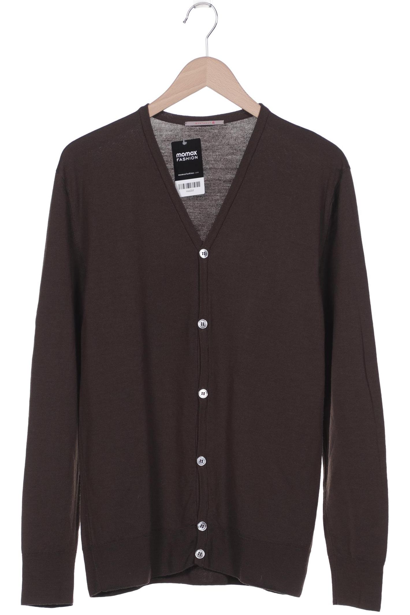 

Maison Montagut Herren Strickjacke, braun, Gr. 52