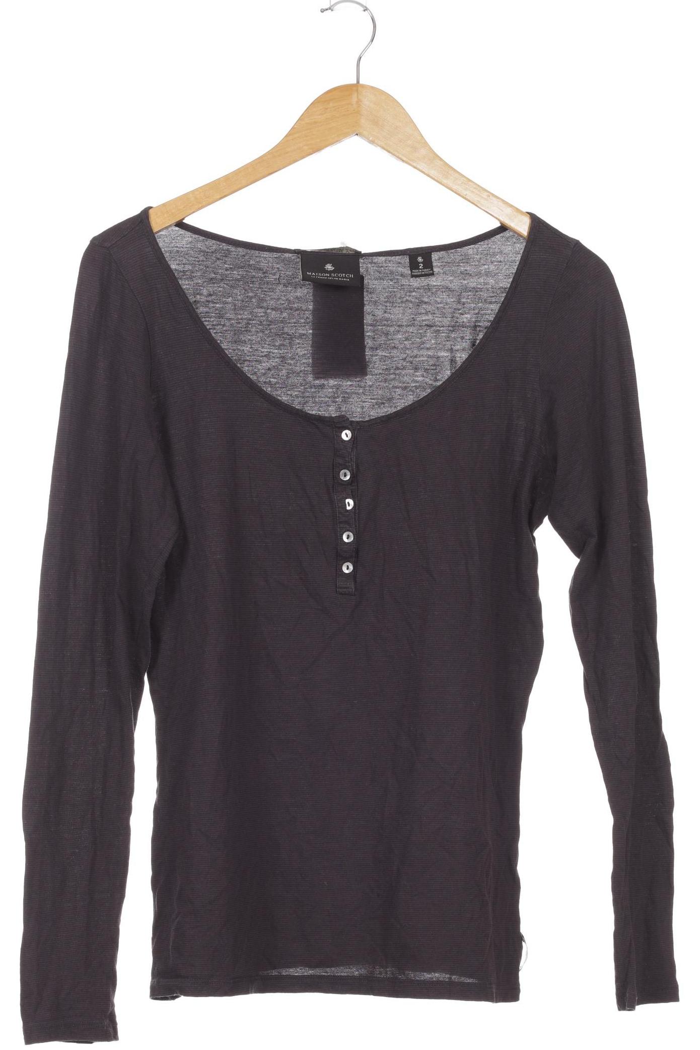 

Maison Scotch Damen Langarmshirt, blau, Gr. 38