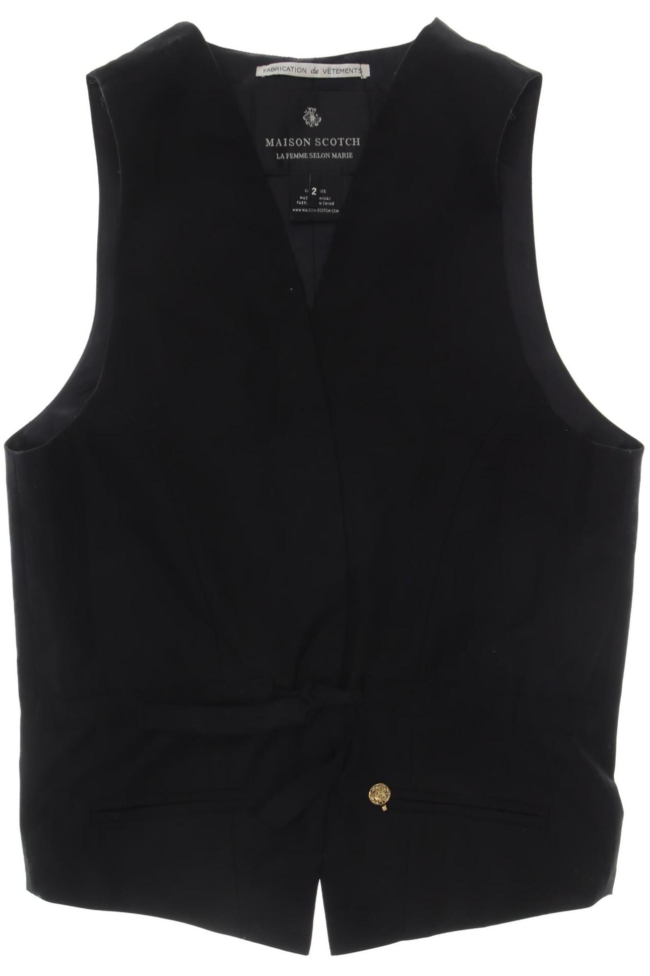 

Maison Scotch Damen Weste, schwarz, Gr. 38