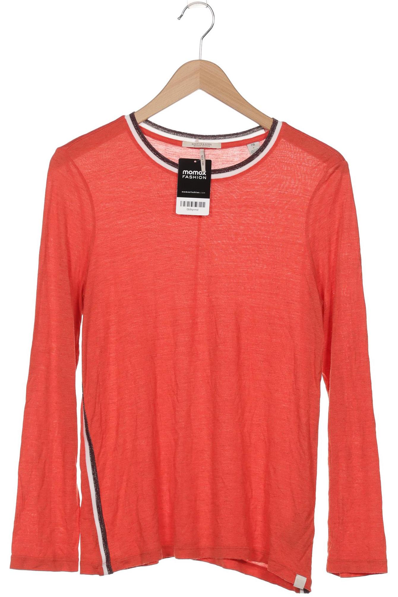 

Maison Scotch Damen Langarmshirt, orange, Gr. 42