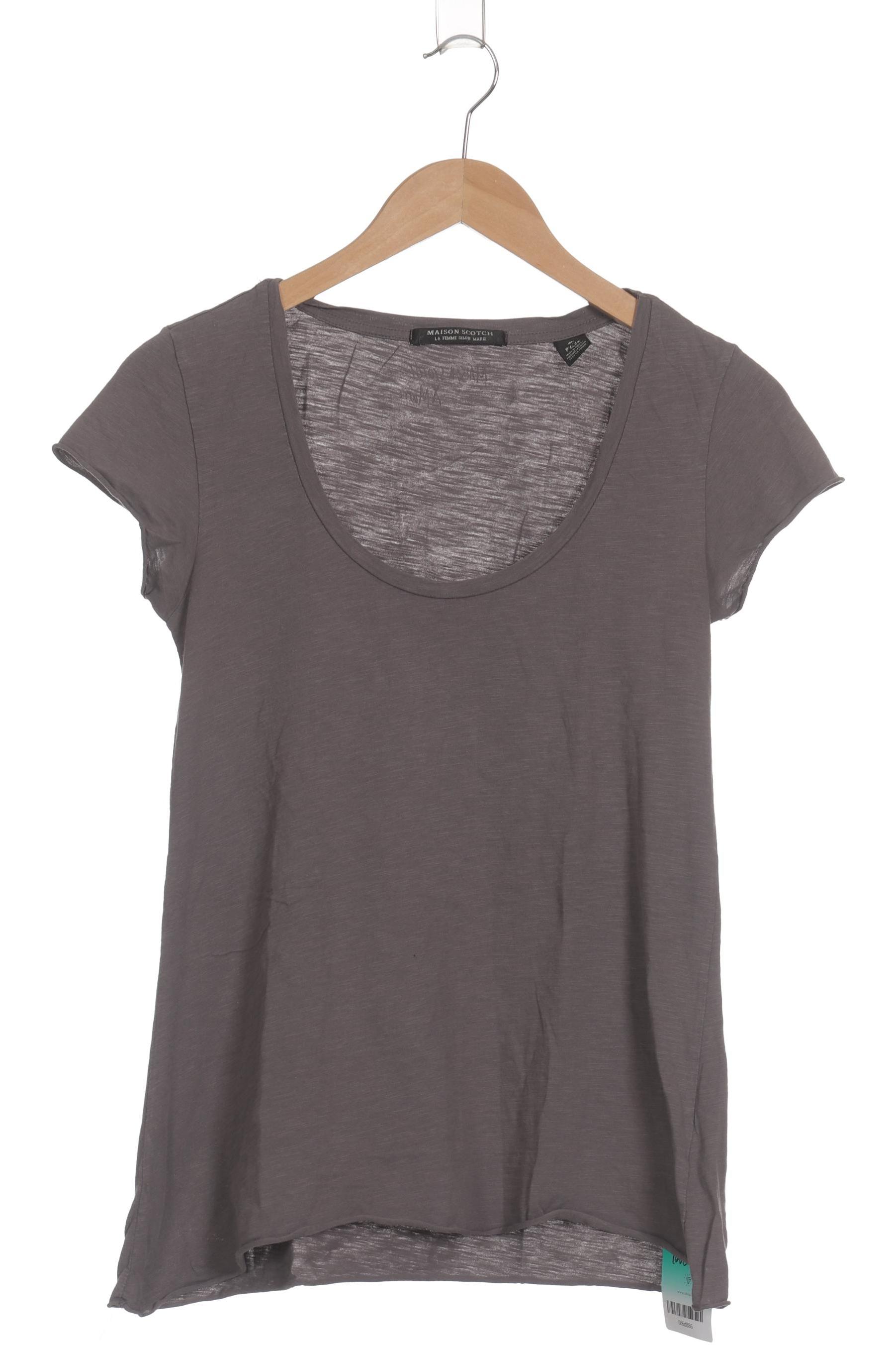 

Maison Scotch Damen T-Shirt, grau, Gr. 34