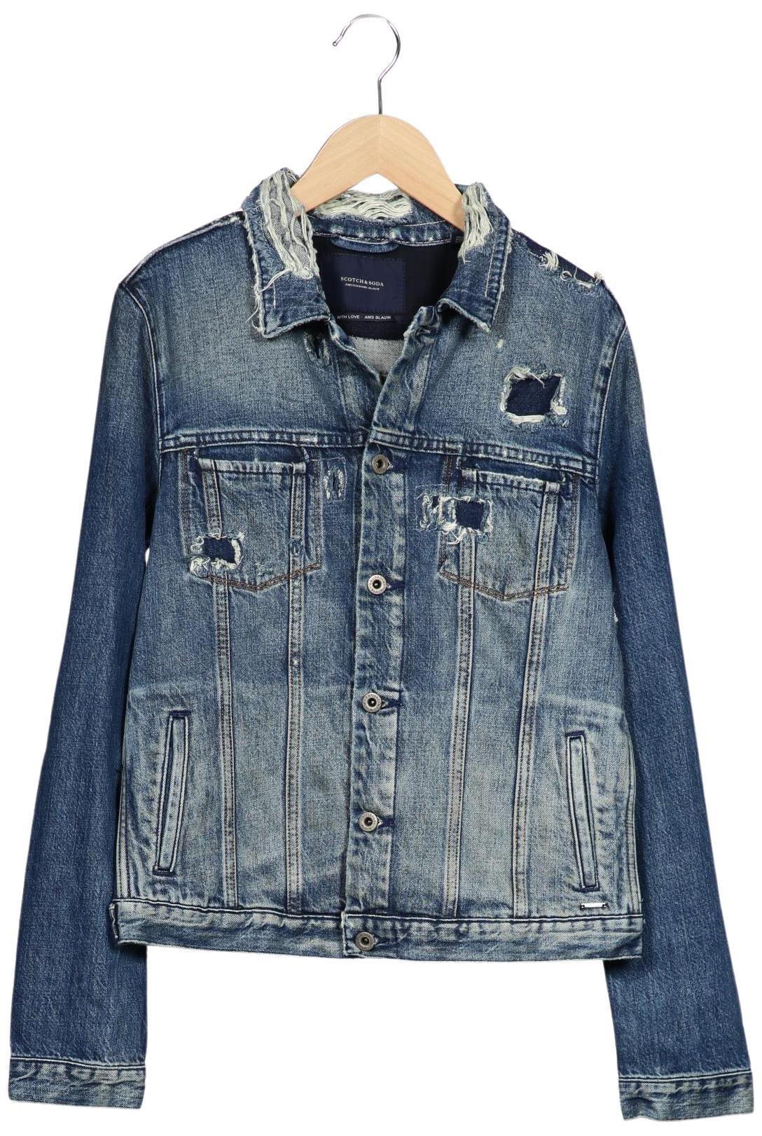 

Maison Scotch Damen Jacke, blau, Gr. 38