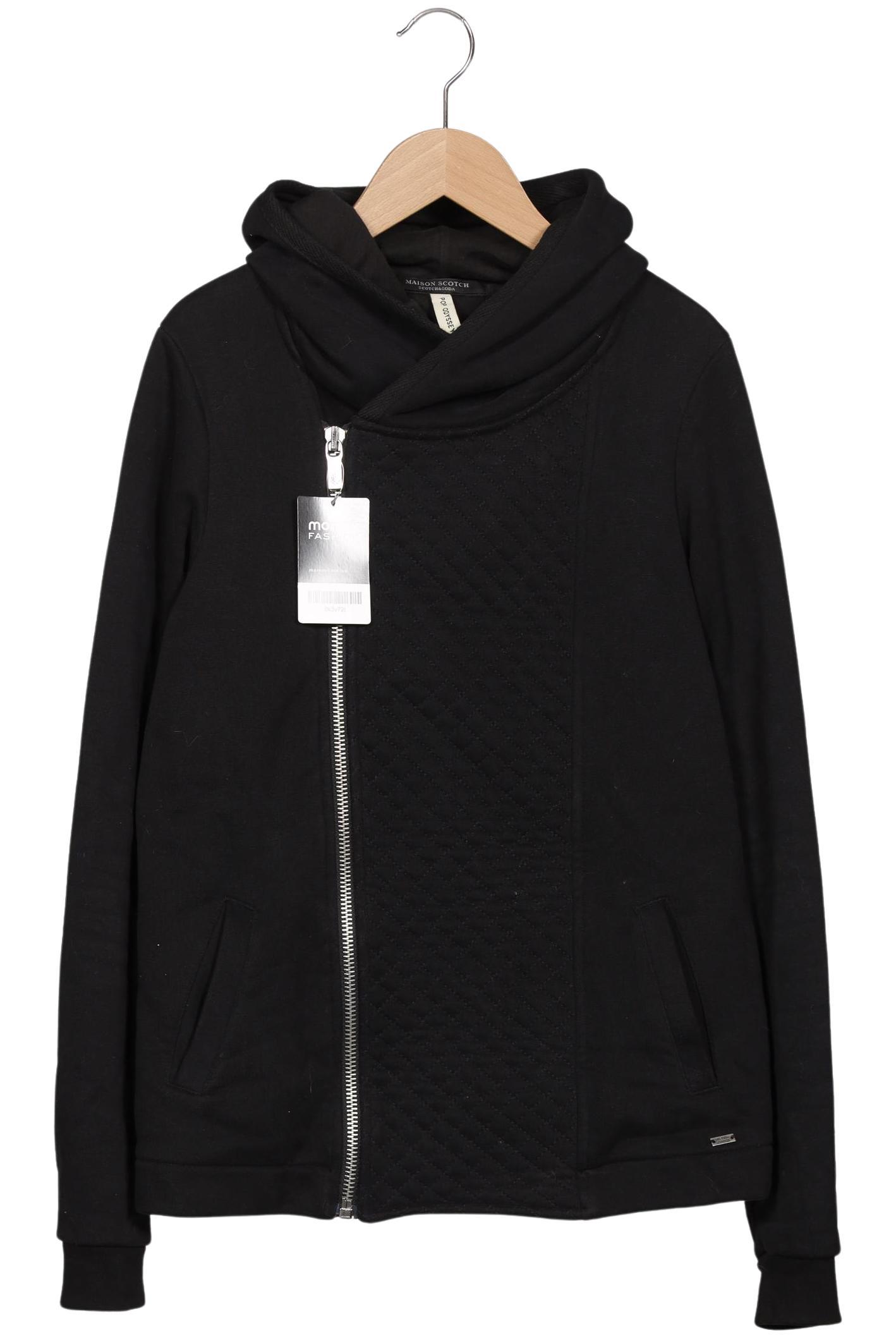 

Maison Scotch Damen Kapuzenpullover, schwarz, Gr. 40