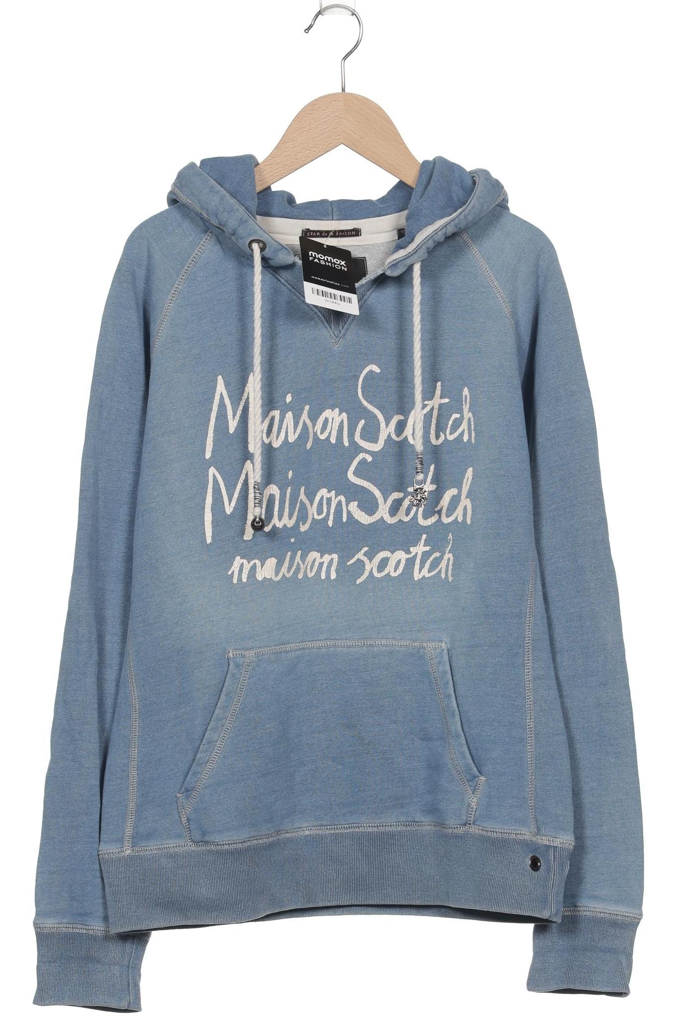 

Maison Scotch Damen Kapuzenpullover, blau, Gr. 38