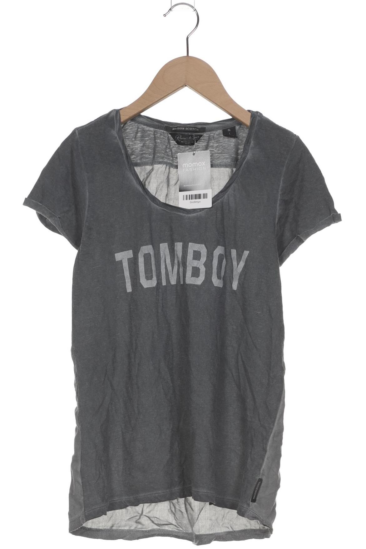 

Maison Scotch Damen T-Shirt, grau, Gr. 36