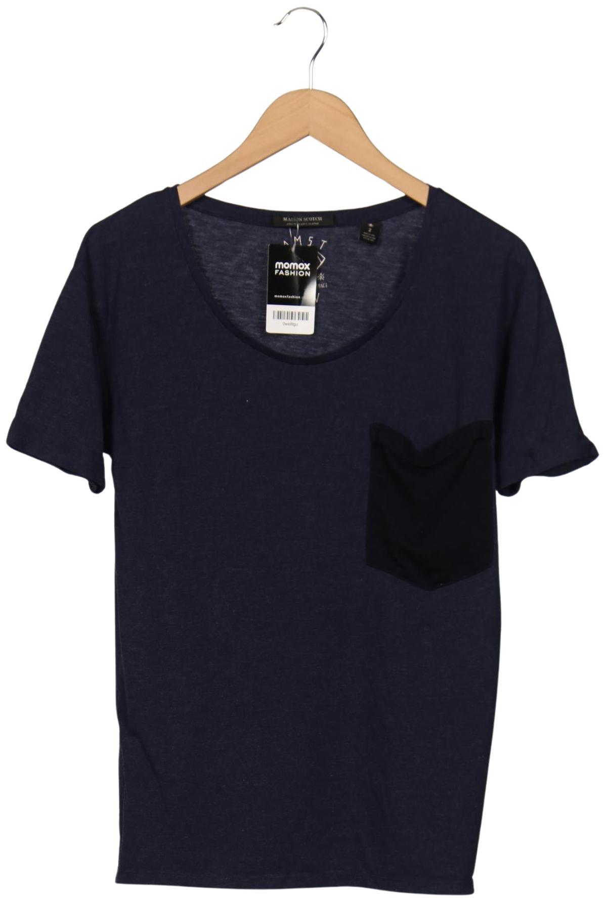 

Maison Scotch Damen T-Shirt, marineblau, Gr. 38