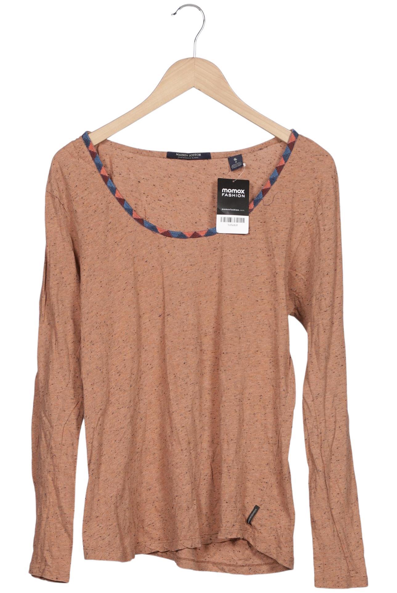 

Maison Scotch Damen Langarmshirt, braun, Gr. 42
