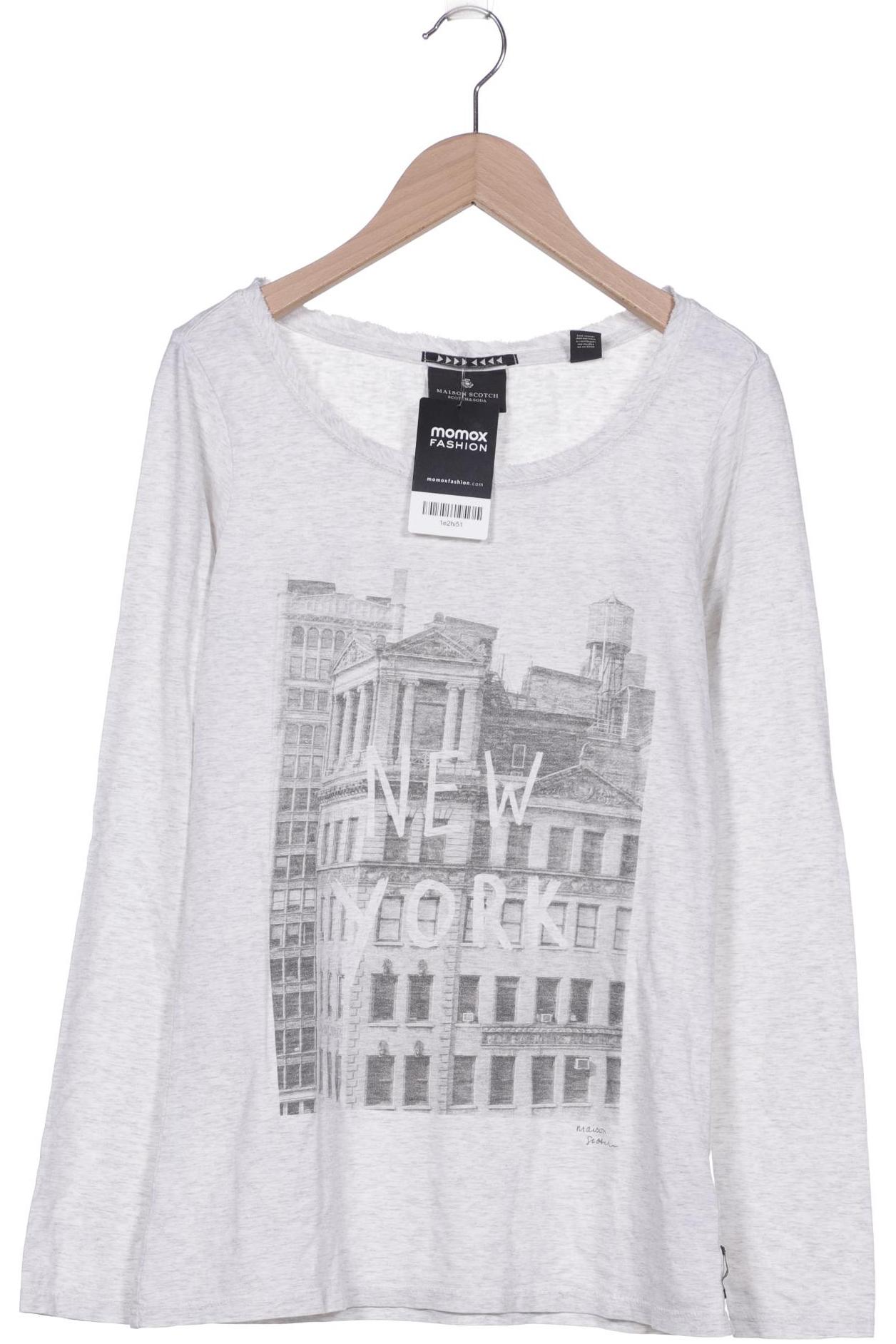 

Maison Scotch Damen Langarmshirt, grau