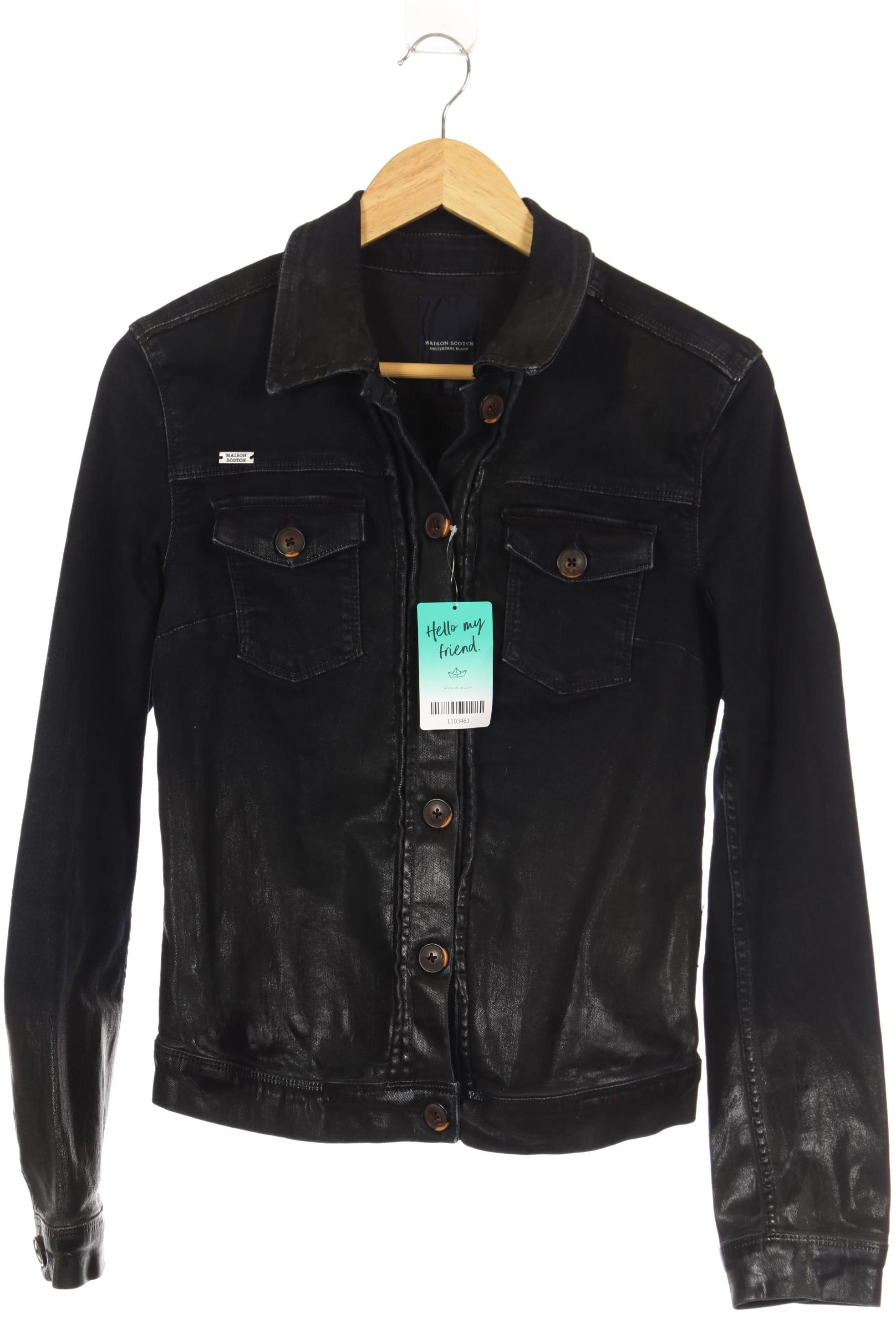

Maison Scotch Damen Jacke, schwarz, Gr. 38