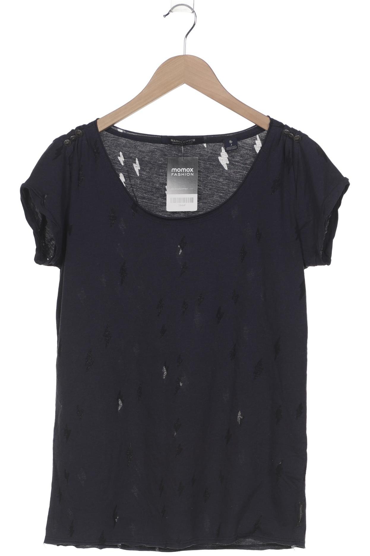 

Maison Scotch Damen T-Shirt, marineblau, Gr. 40