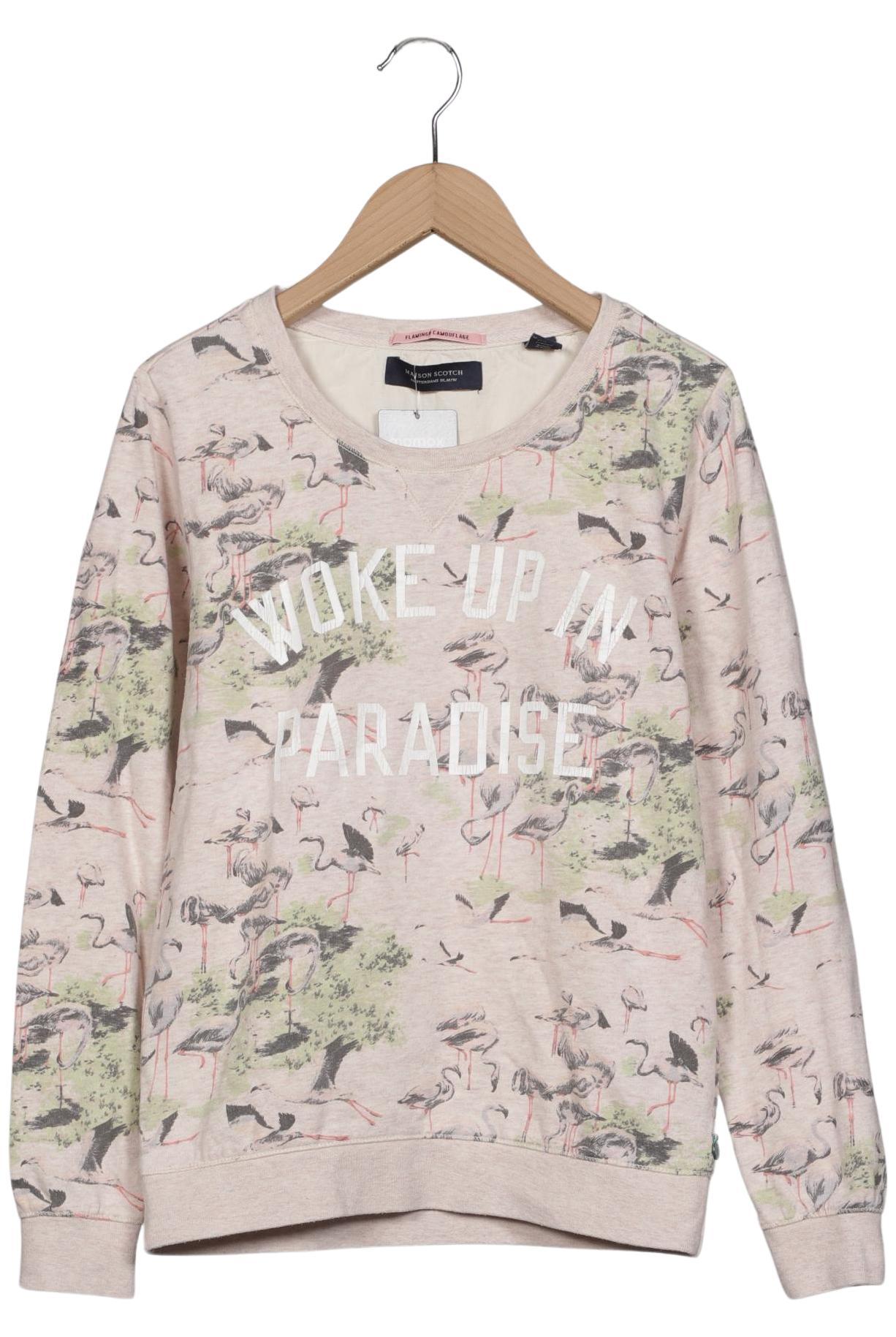 

Maison Scotch Damen Sweatshirt, beige, Gr. 34