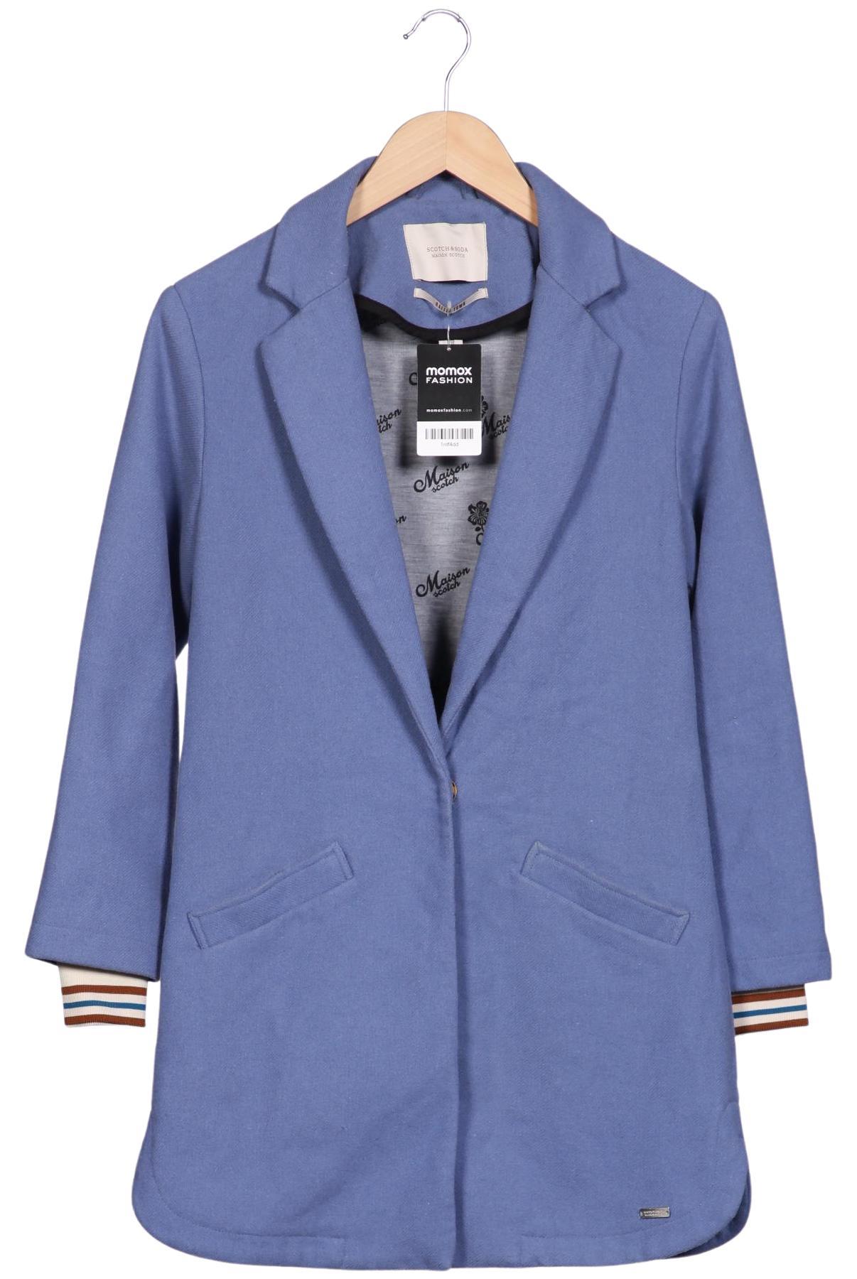

Maison Scotch Damen Mantel, blau, Gr. 34