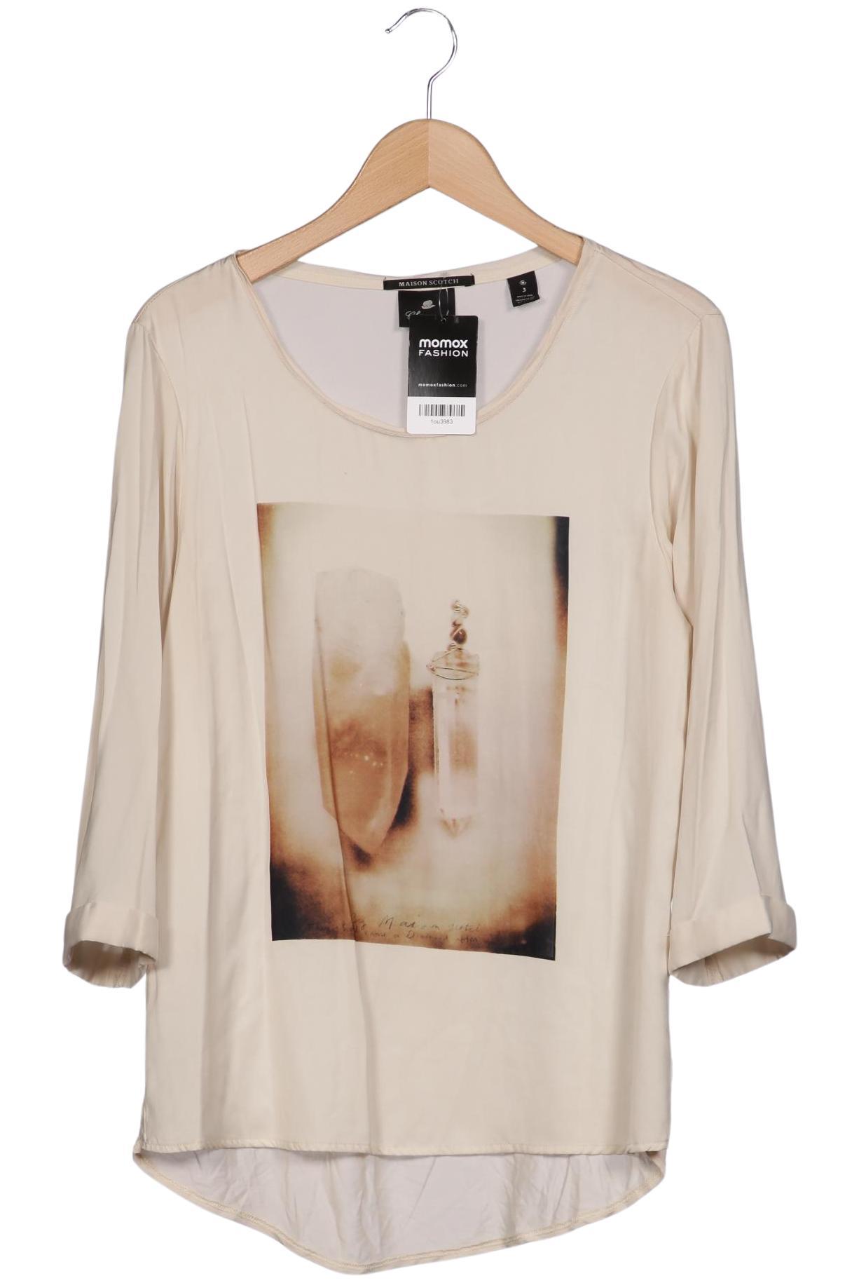 

Maison Scotch Damen Langarmshirt, beige, Gr. 40