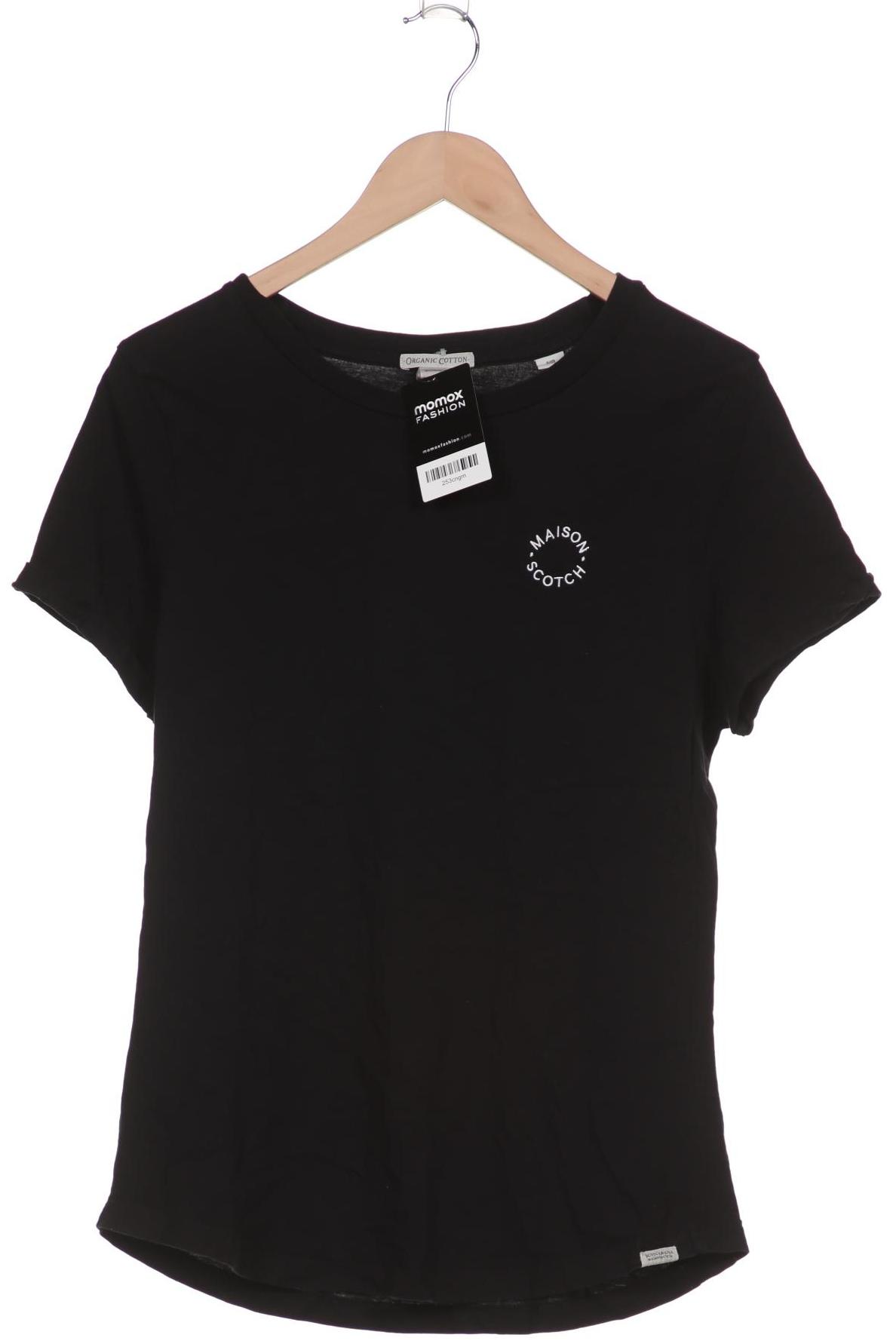 

Maison Scotch Damen T-Shirt, schwarz, Gr. 42