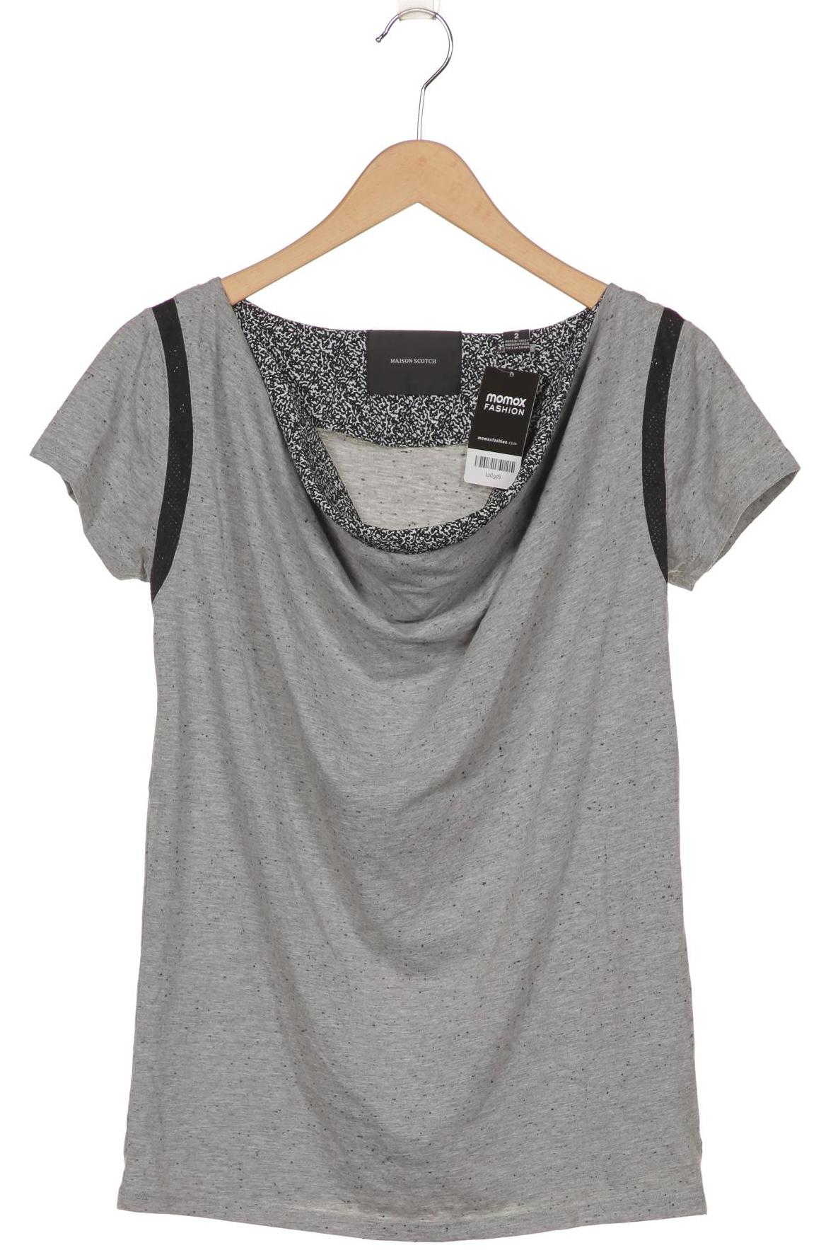 

Maison Scotch Damen T-Shirt, grau, Gr. 38