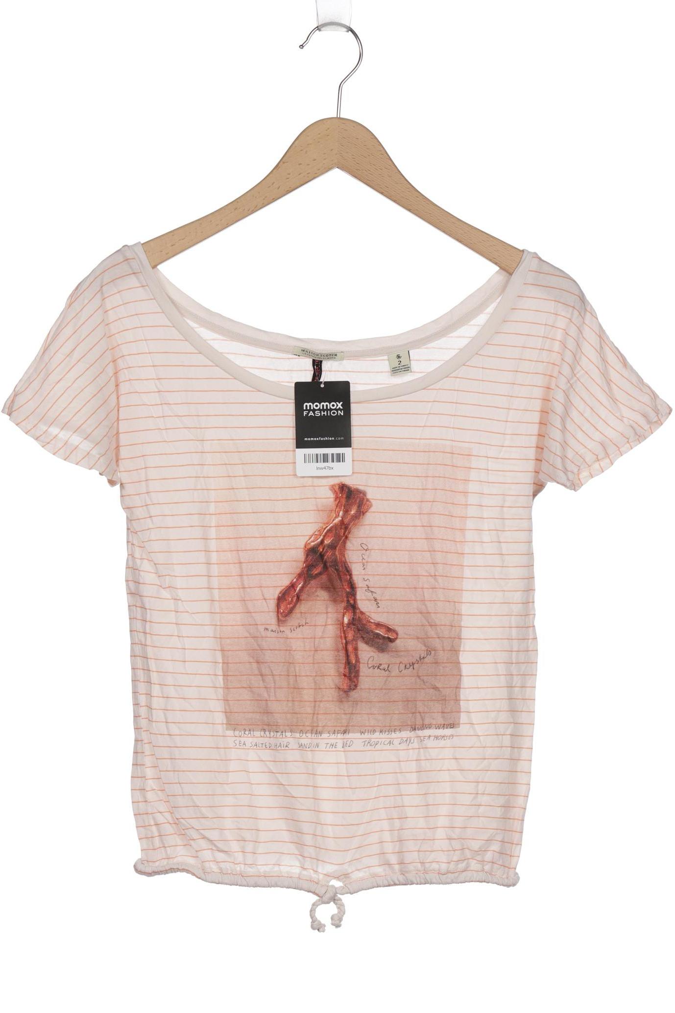 

Maison Scotch Damen T-Shirt, beige, Gr. 38