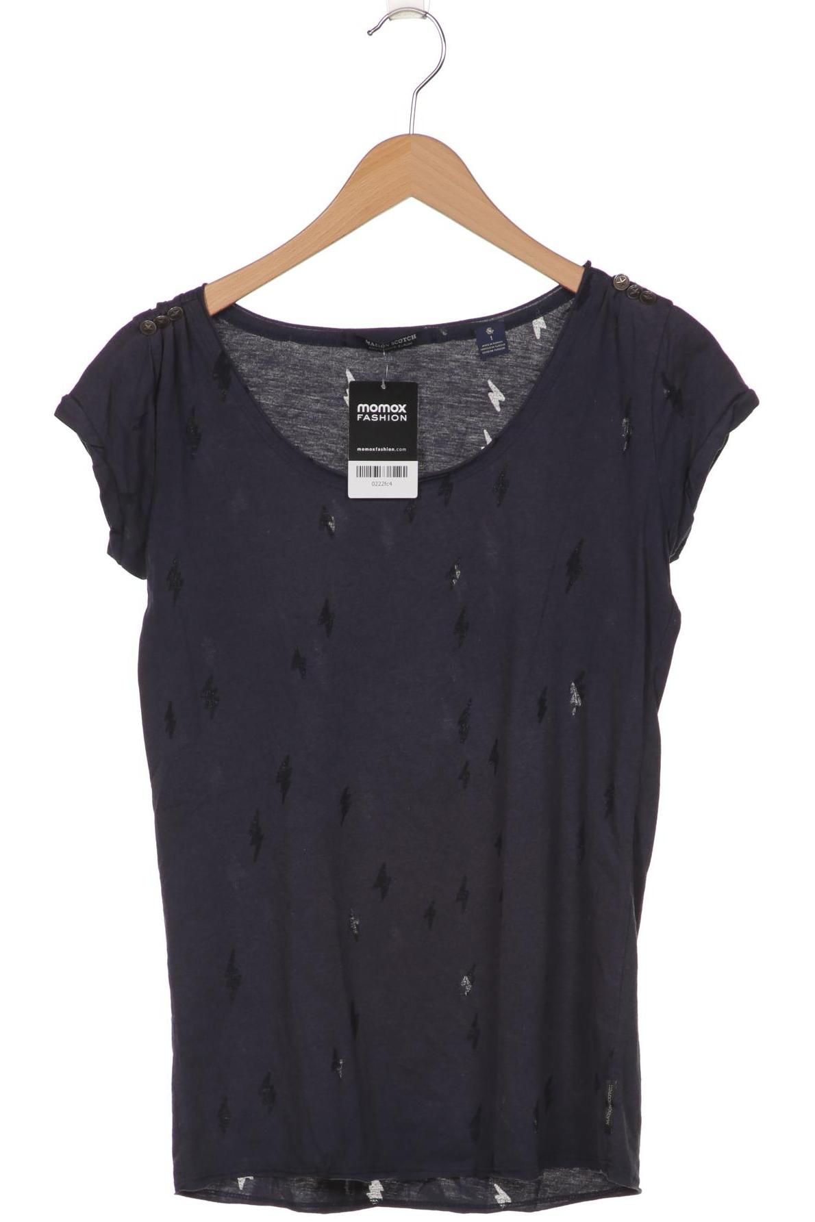 

Maison Scotch Damen T-Shirt, marineblau, Gr. 36