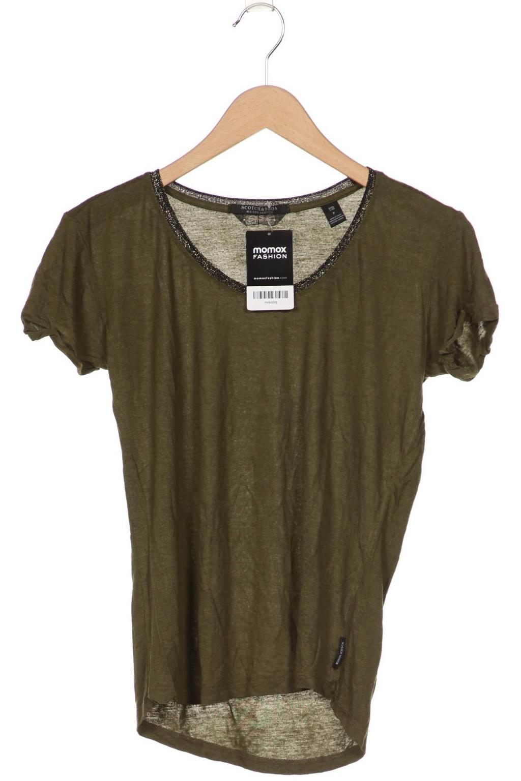 

Maison Scotch Damen T-Shirt, grün, Gr. 34