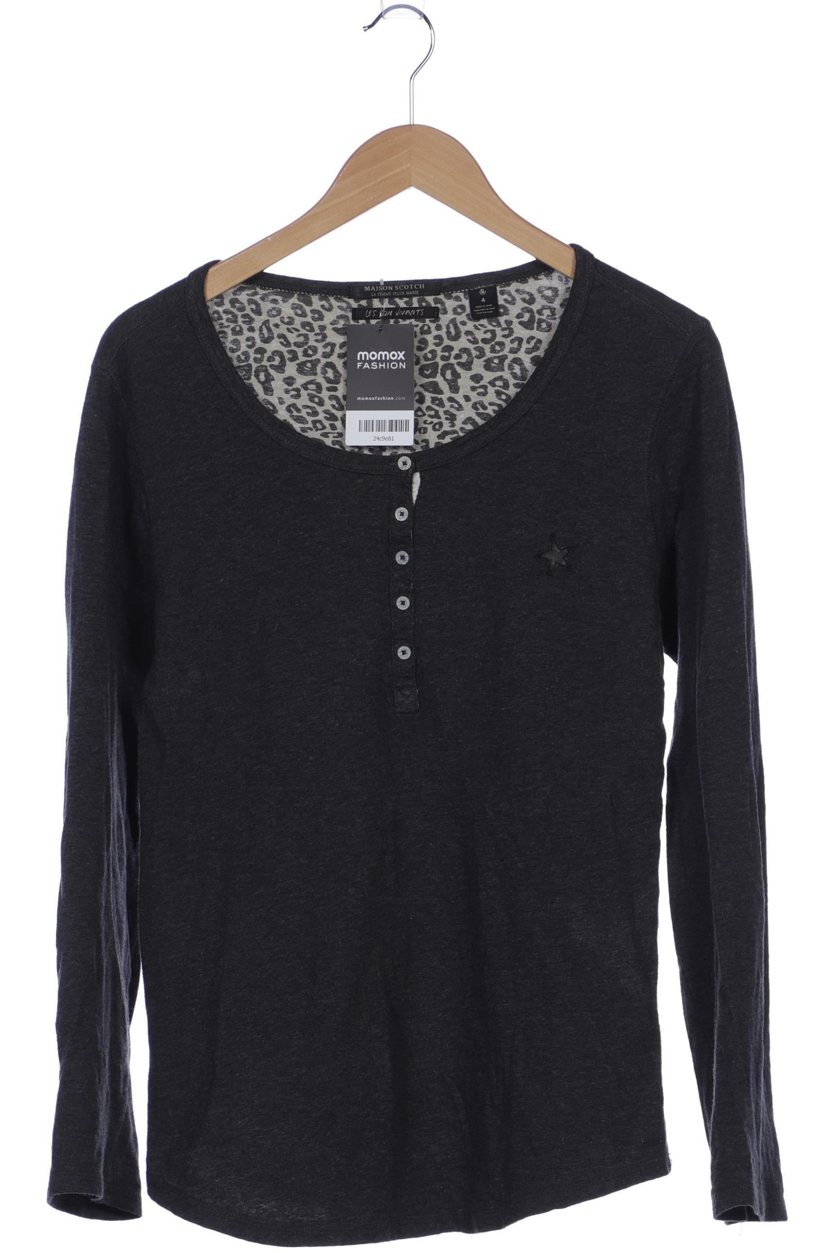 

Maison Scotch Damen Langarmshirt, grau, Gr. 42