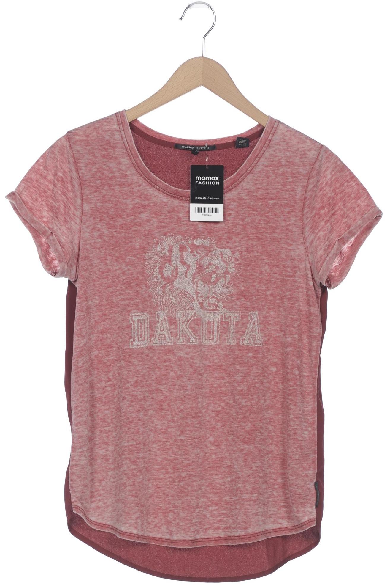 

Maison Scotch Damen T-Shirt, bordeaux, Gr. 38