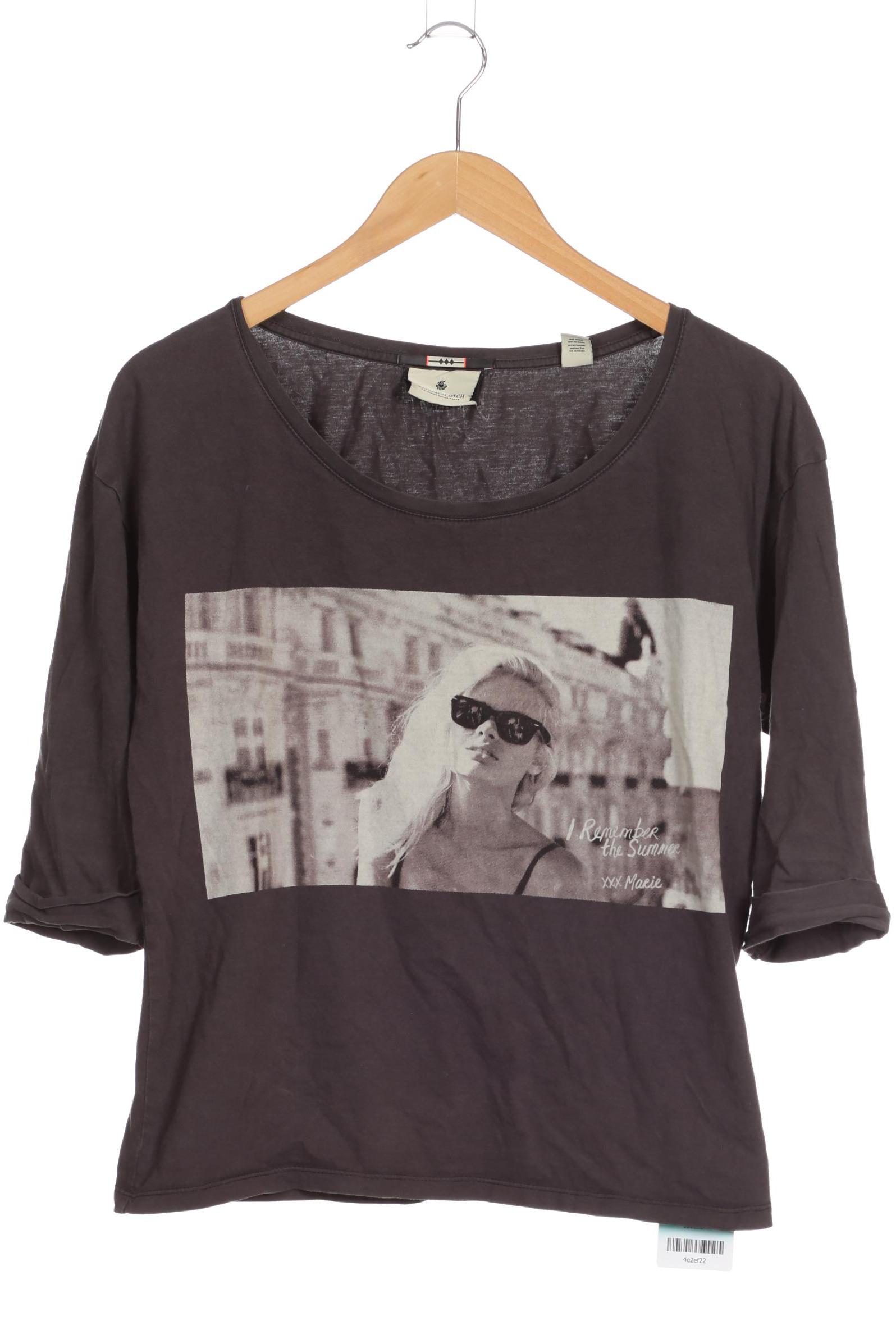 

Maison Scotch Damen Langarmshirt, grau, Gr. 36