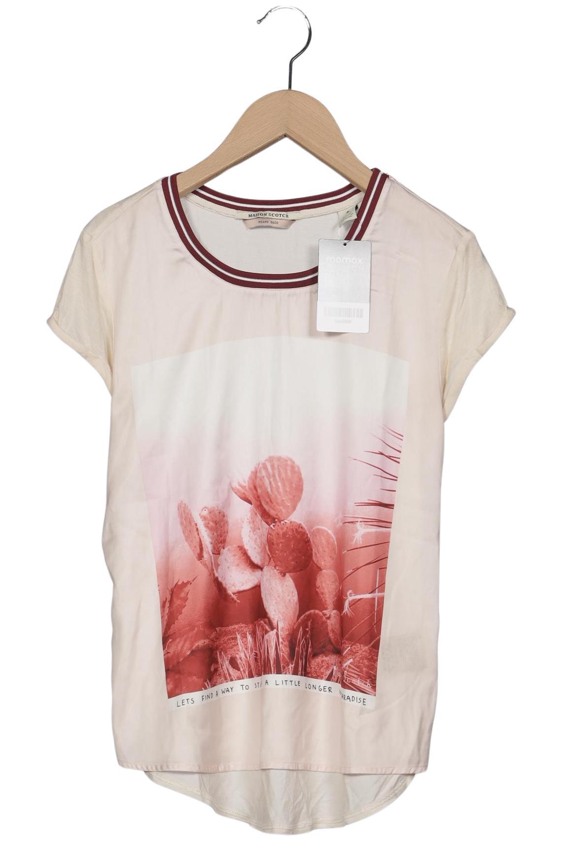 

Maison Scotch Damen T-Shirt, cremeweiß, Gr. 36