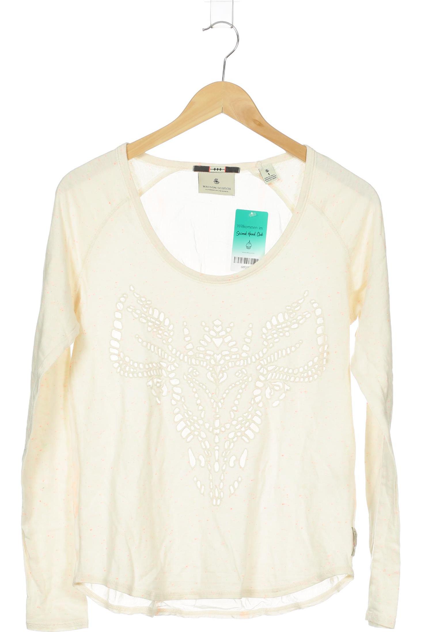 

Maison Scotch Damen Langarmshirt, beige, Gr. 36